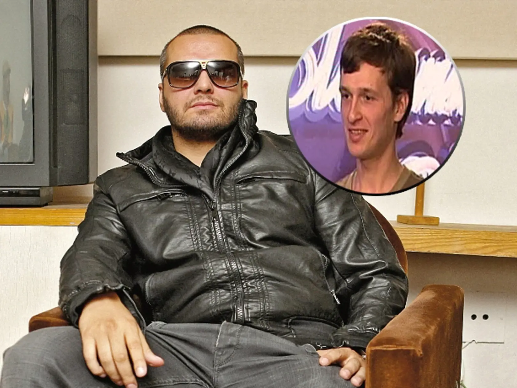 Prostoreký Rytmus:
Toto sa v histórii
SuperStar
ešte nestalo. Na snímke v krúžku Jurij:
Jeho spev sa vraj
nedal počúvať.
