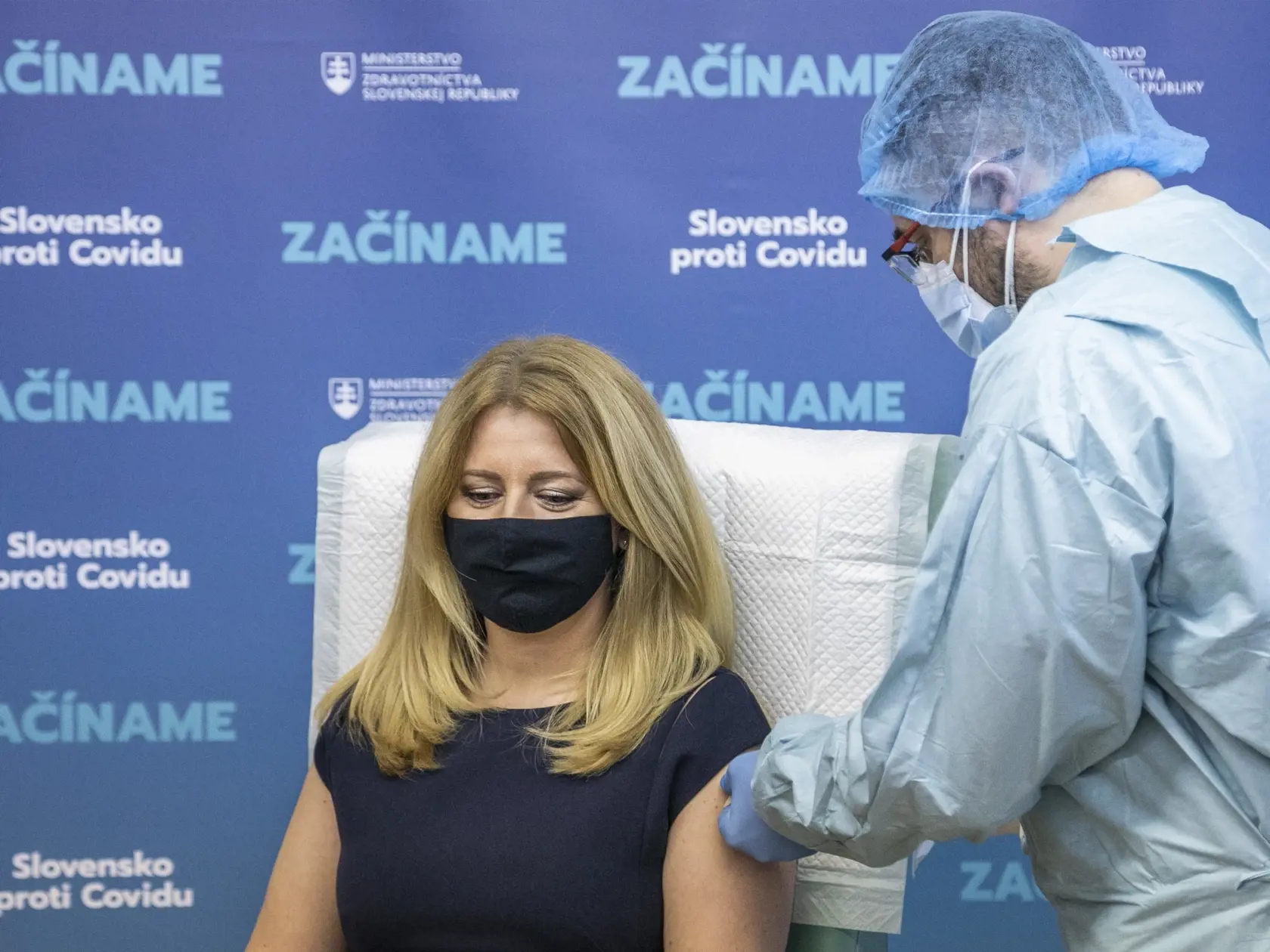Prezidentka Zuzana Čaputová sa dala zaočkovať.