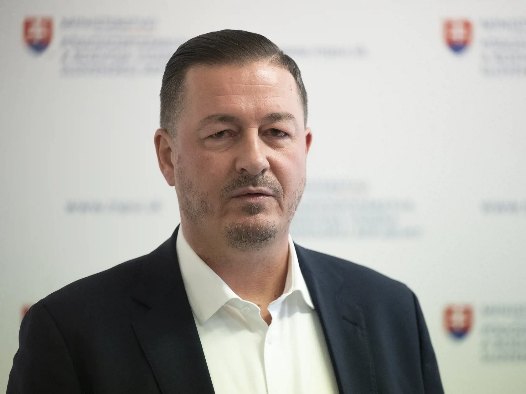 Na snímke generálny riaditeľ Pôdohospodárskej platobnej agentúry (PPA) Jozef Kiss počas tlačovej konferencie, 13. februára 2023 v Bratislave. Pôdohospodárska platobná agentúra (PPA) dostala od medzinárodného audítora hodnotenie bez výhrad. FOTO TASR - Pavel Neubauer