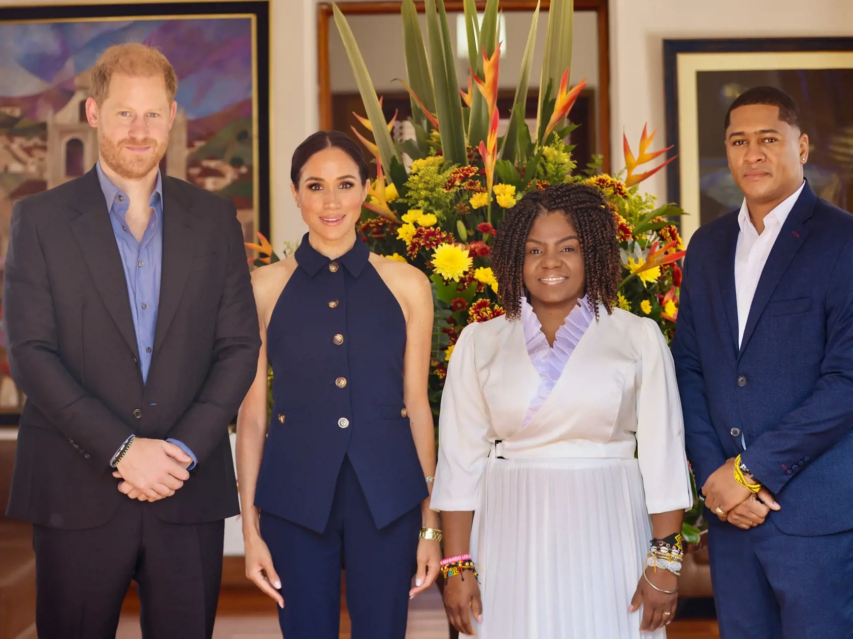 Princ Harry s manželkou Meghan počas návštevy Kolumbie.