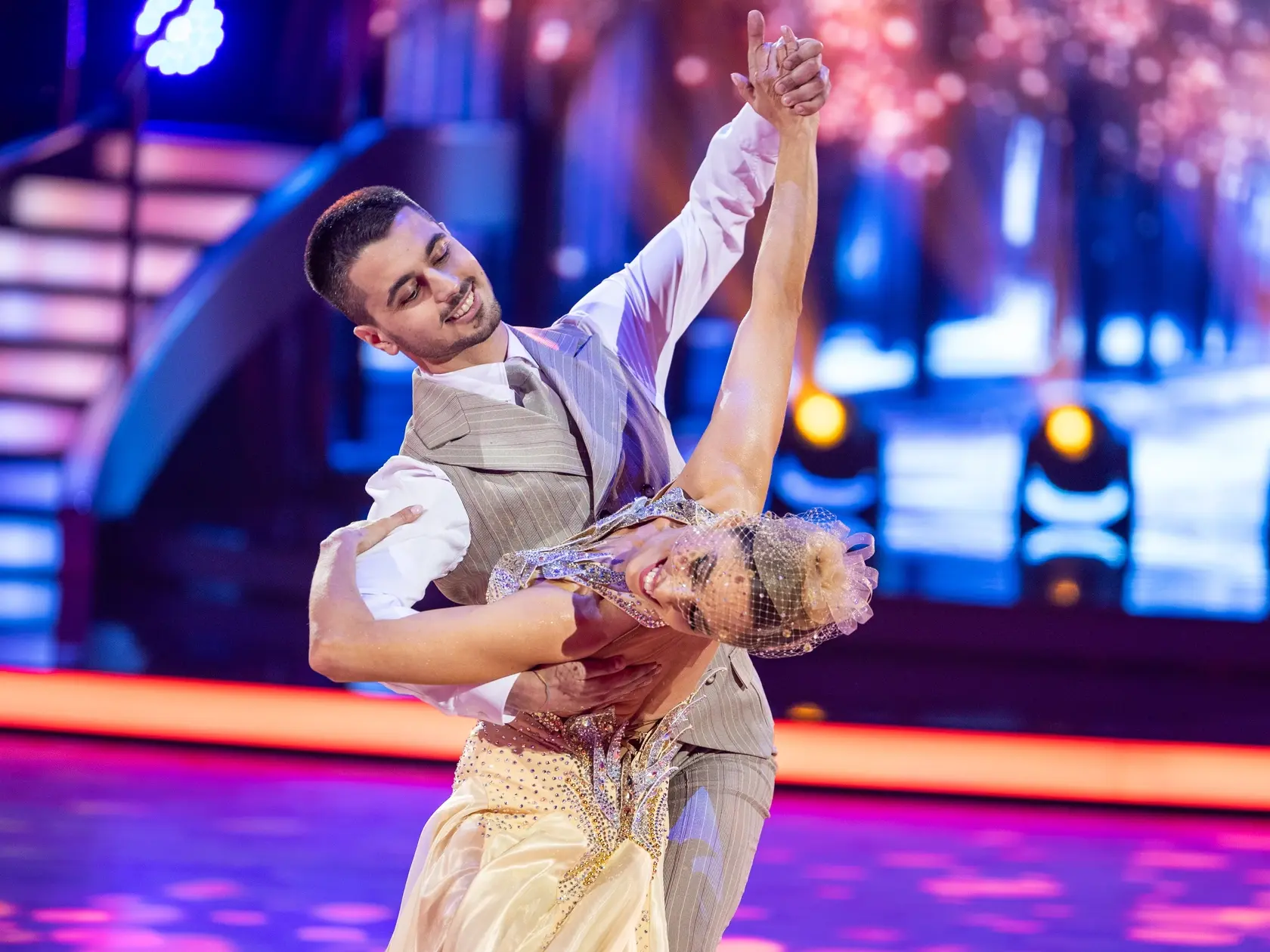 Na snímke Zuzana Porubjaková a Jaroslav Ihring počas šiesteho kola Let's dance 2025.