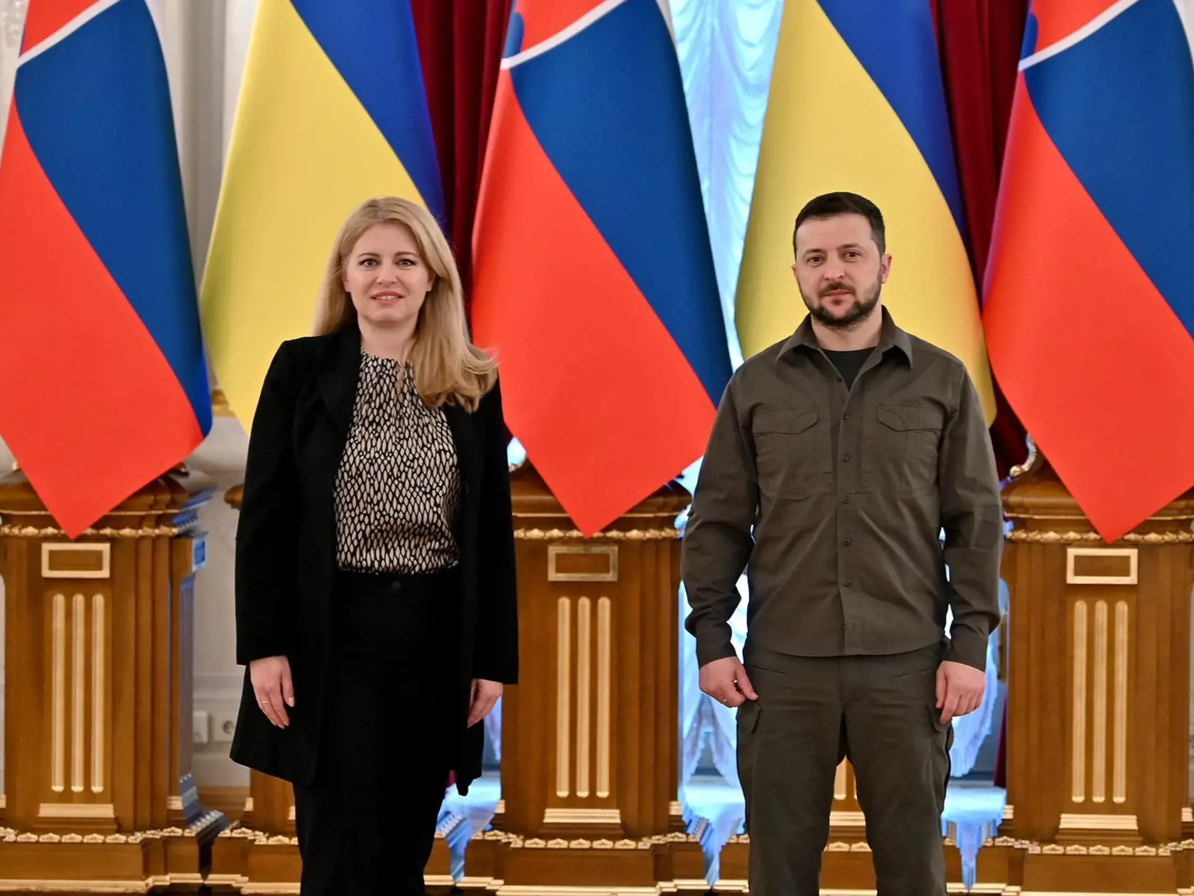 Prezidentka sa na Ukrajine stretla s V. Zelenským a vystúpila v parlamente.