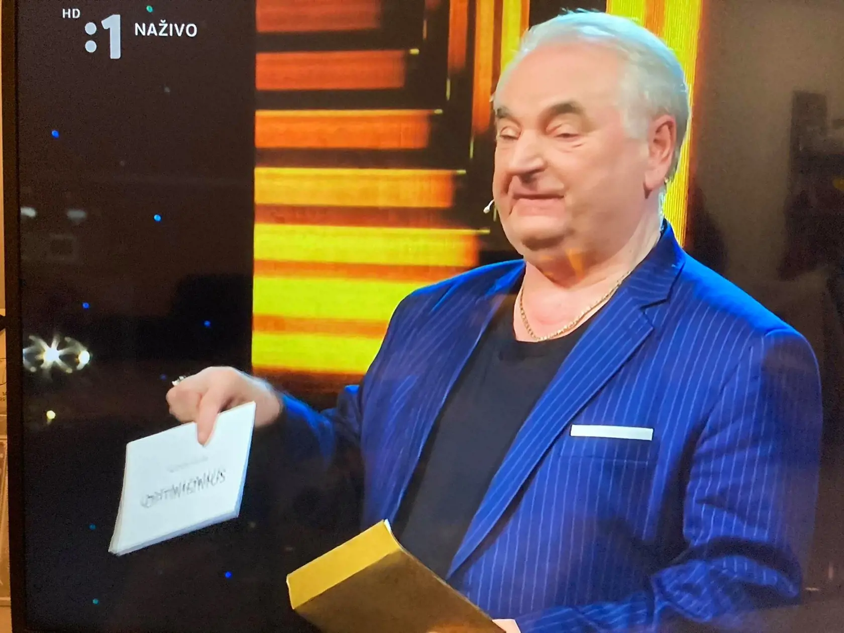 Peter Stašák v jednej z relácii verejnoprávnej televízii.
