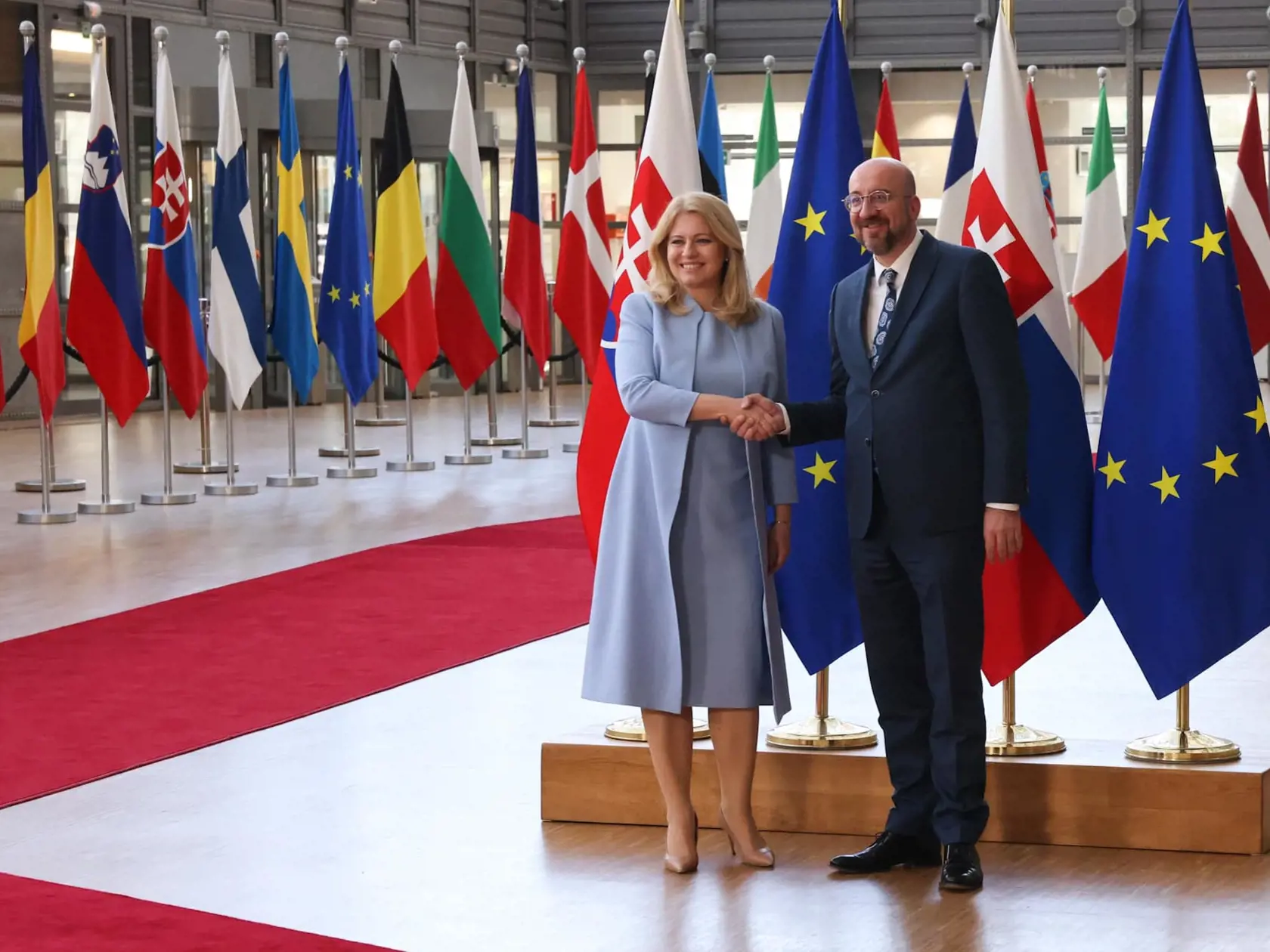 Zuzana Čaputová v Bruseli 10. apríla 2024