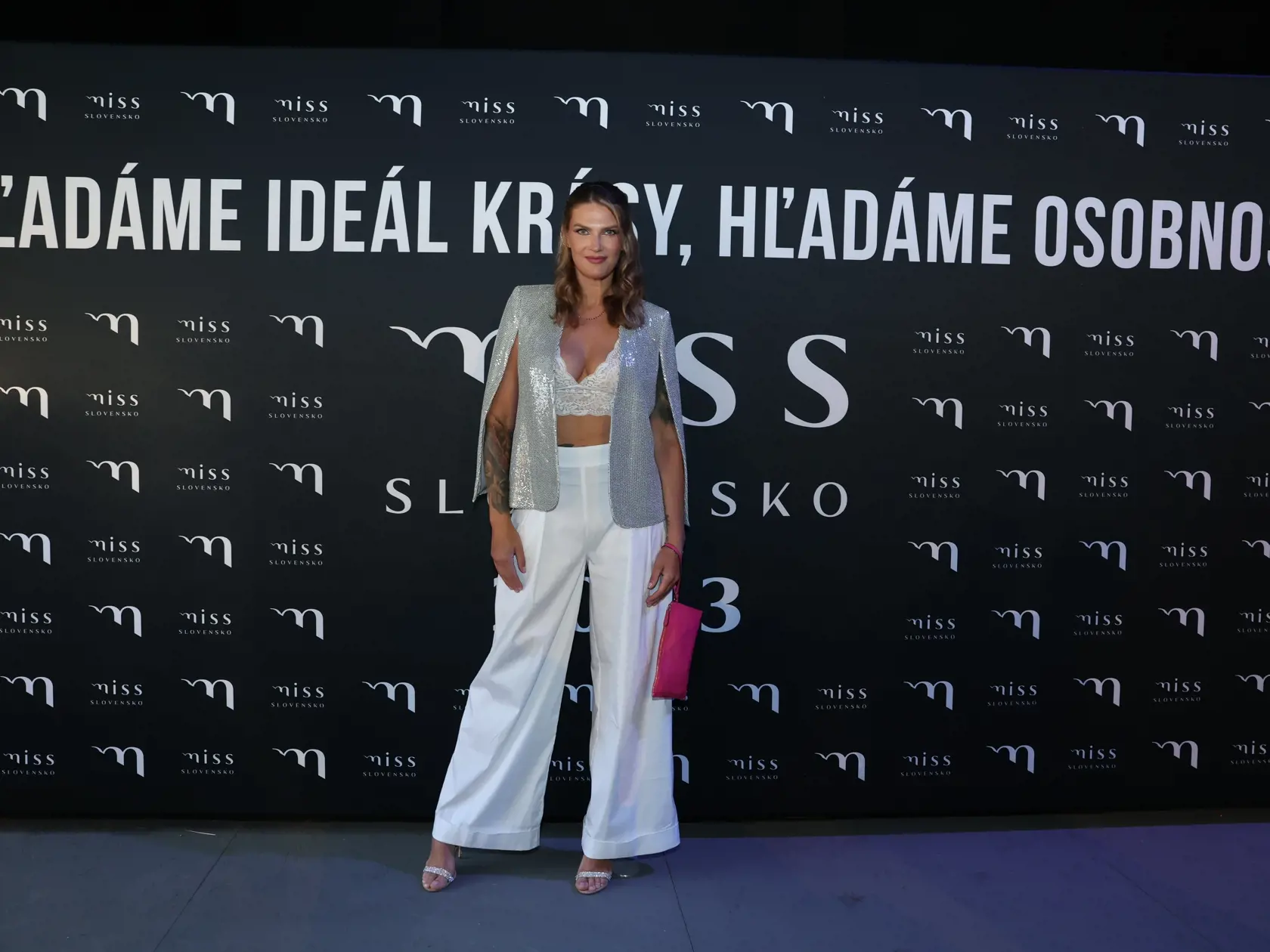 Galavečer Miss Slovensko 2023. Na snímke modelka a bývalá vicemiss Mirka Luberdová.