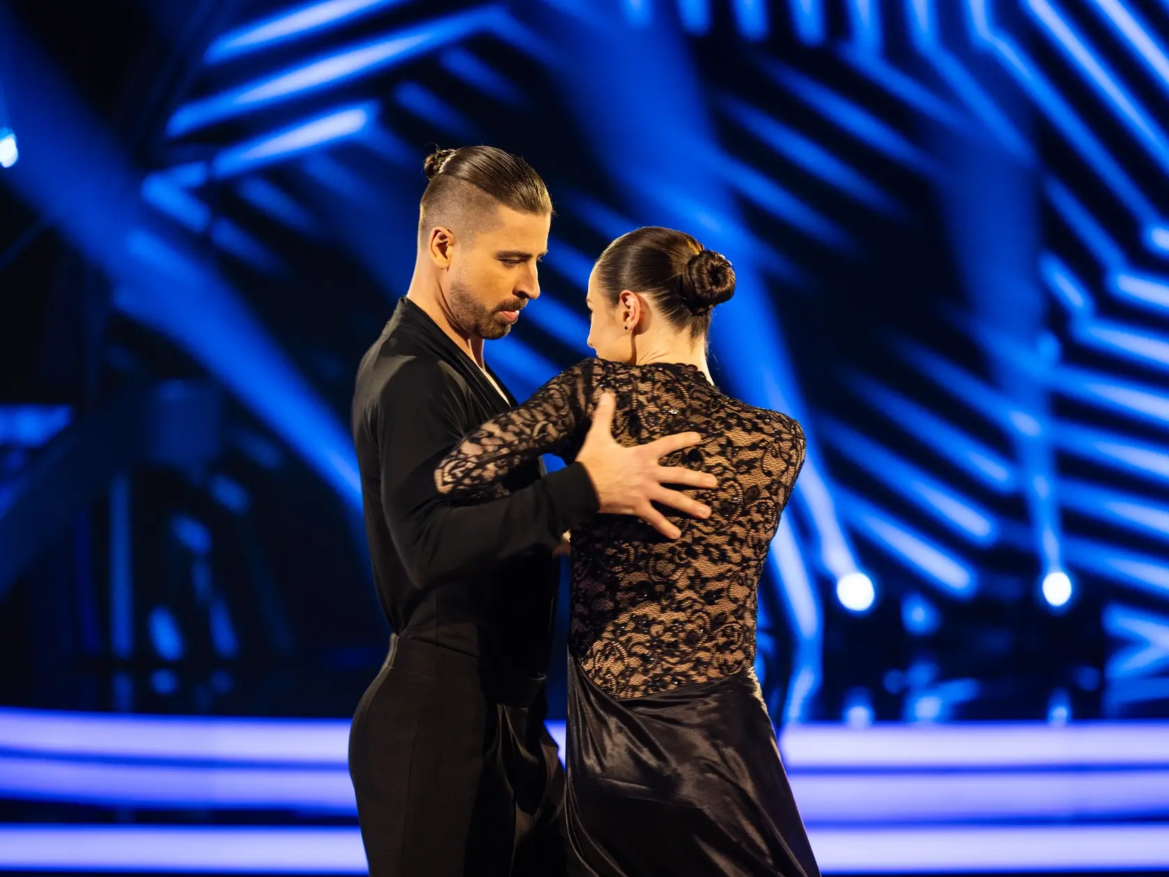 Peter Sagan a Anna Jakab Rakovská počas deviateho kola Let's dance 2025.