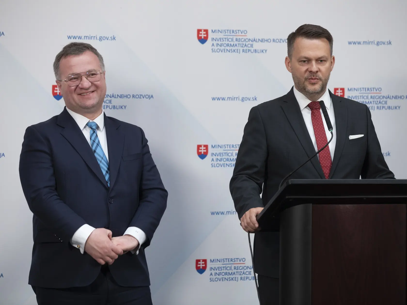 Na snimke je pvá TBnového ministra investícií, regionálneho rozvoja a informatizácie, MIRRI, Samuela Migaľa.
