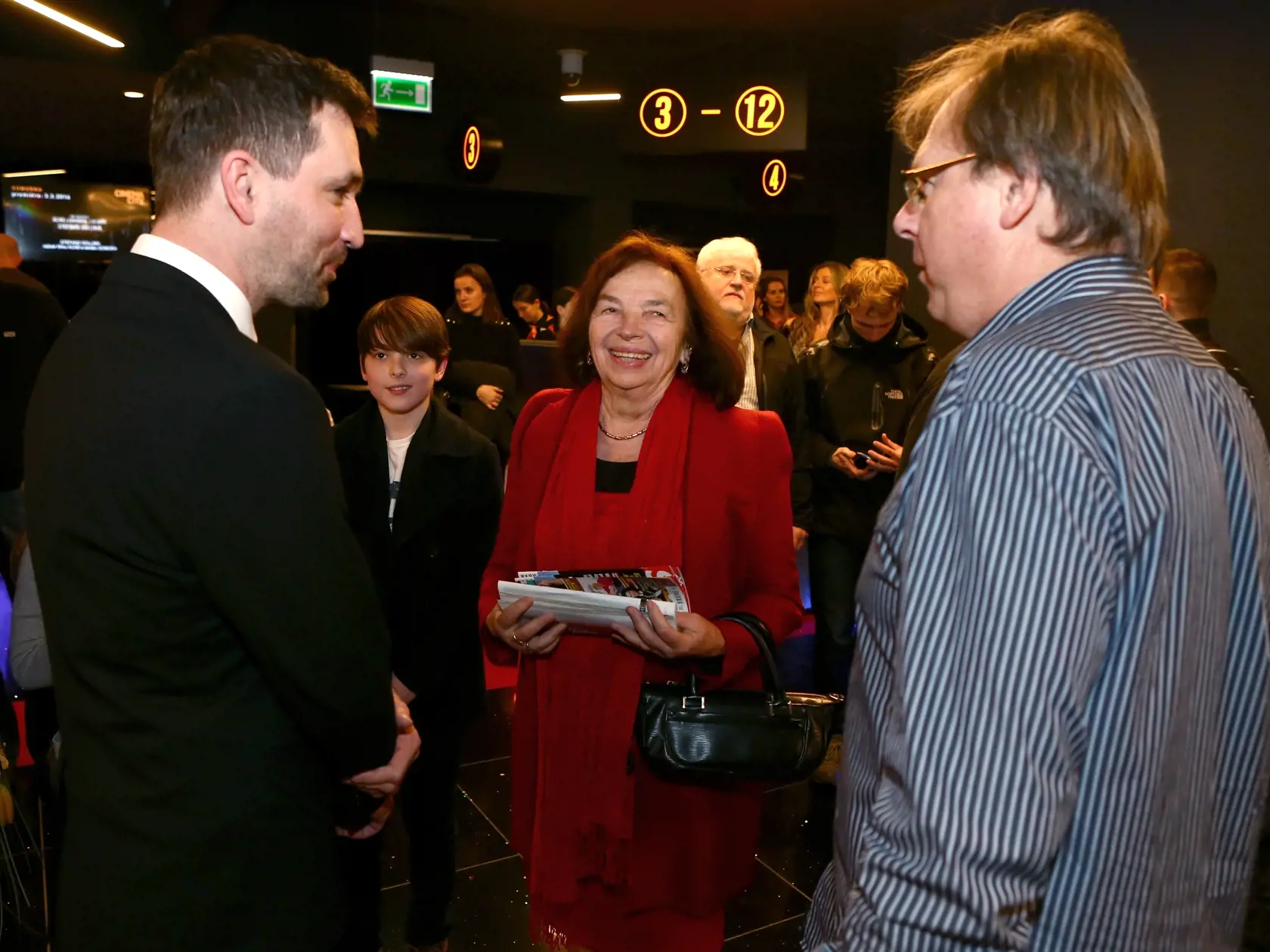 Premiera ceskeho filmu Dvojnici v bratislavskom Auparku. Na snimke je cesky herec Ondrej Sokol a Livia Klausova.