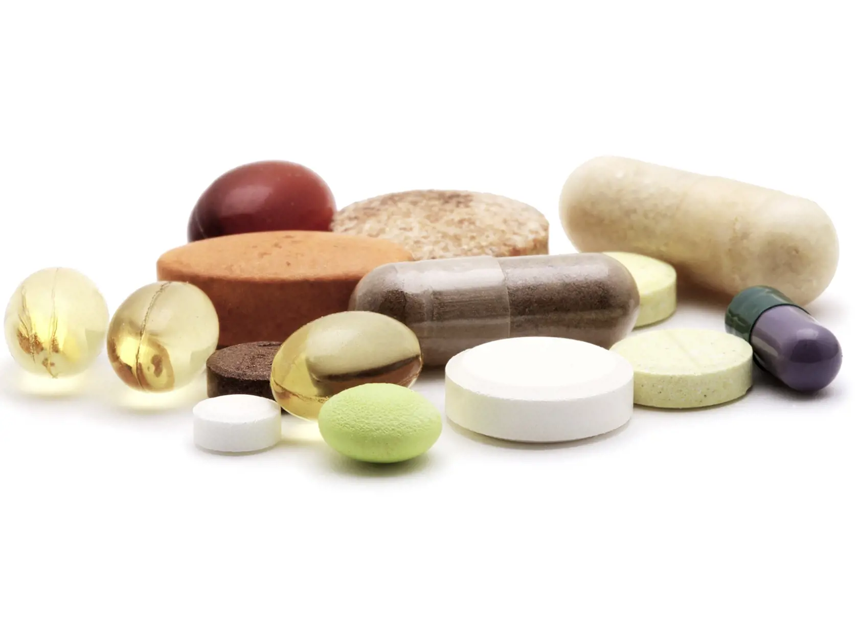 vitamins, pills and tablets