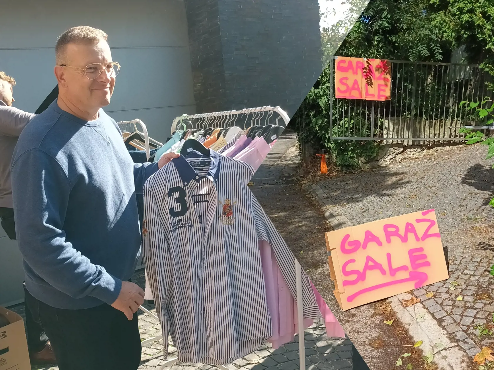Boris Kollár a jeho garážový výpredaj