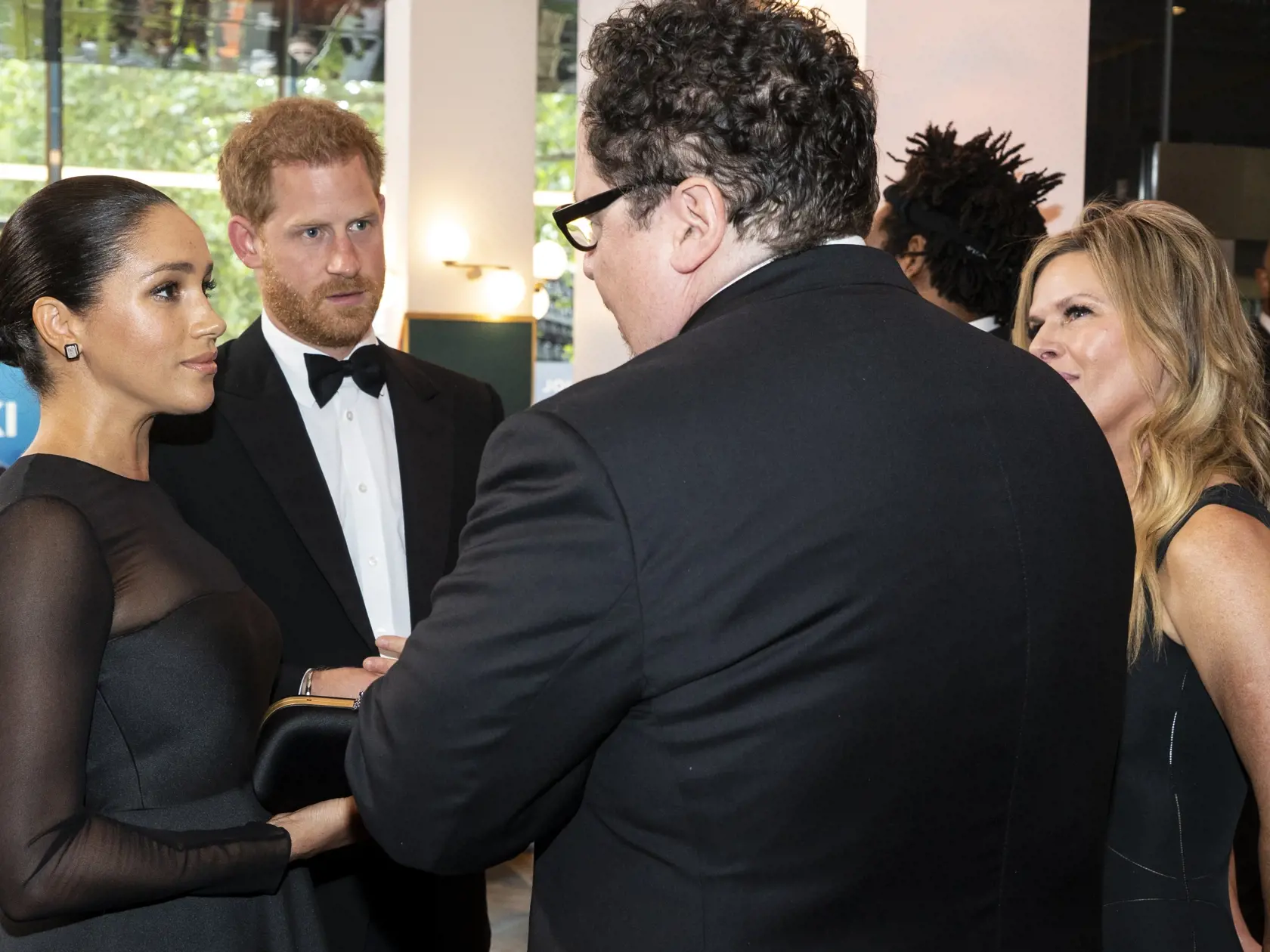 Meghan Markle a princ Harry na londýnskej premiére Levieho kráľa.