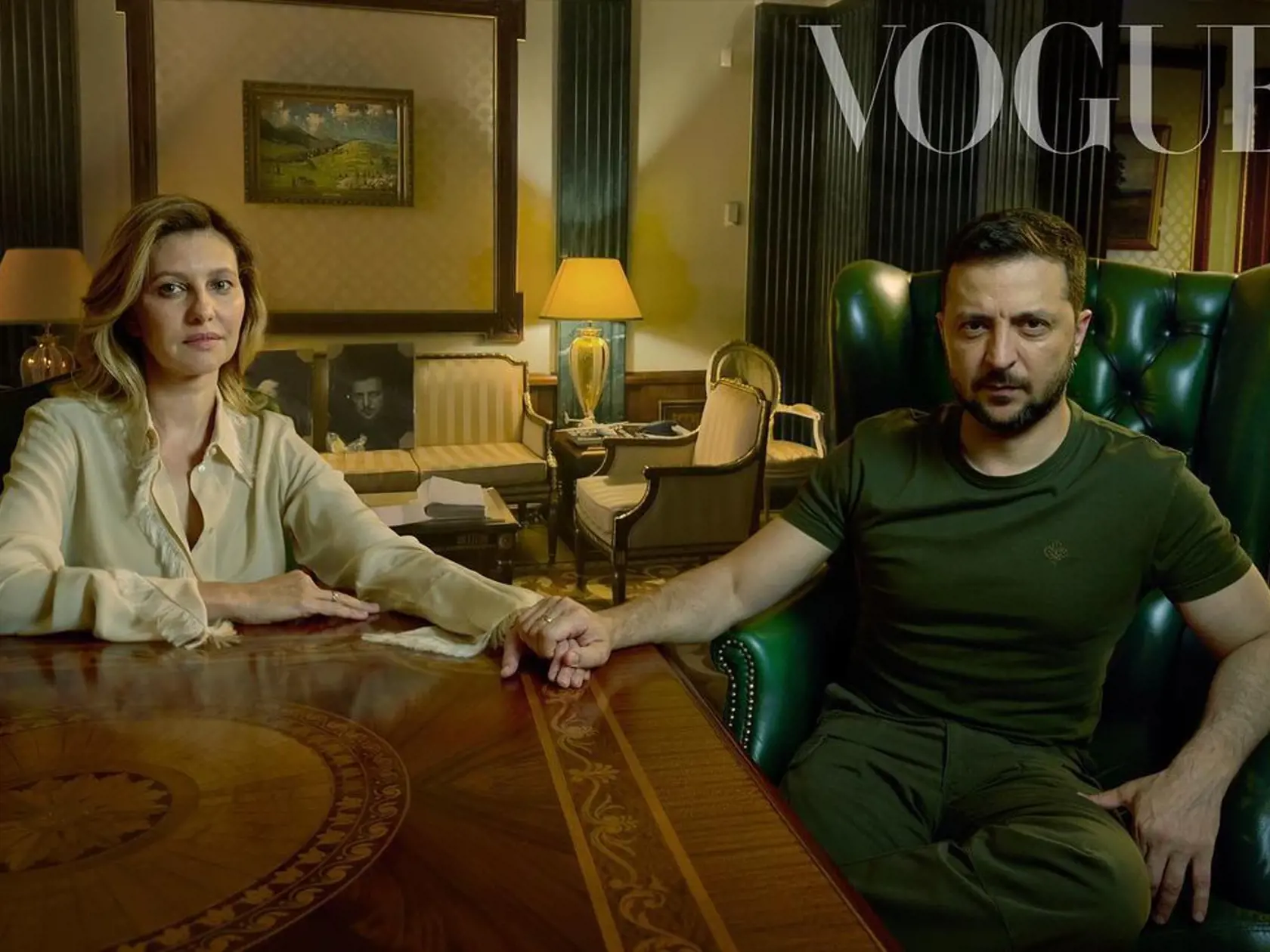 Olena Zelenská na nových záberoch pre magazín Vogue.