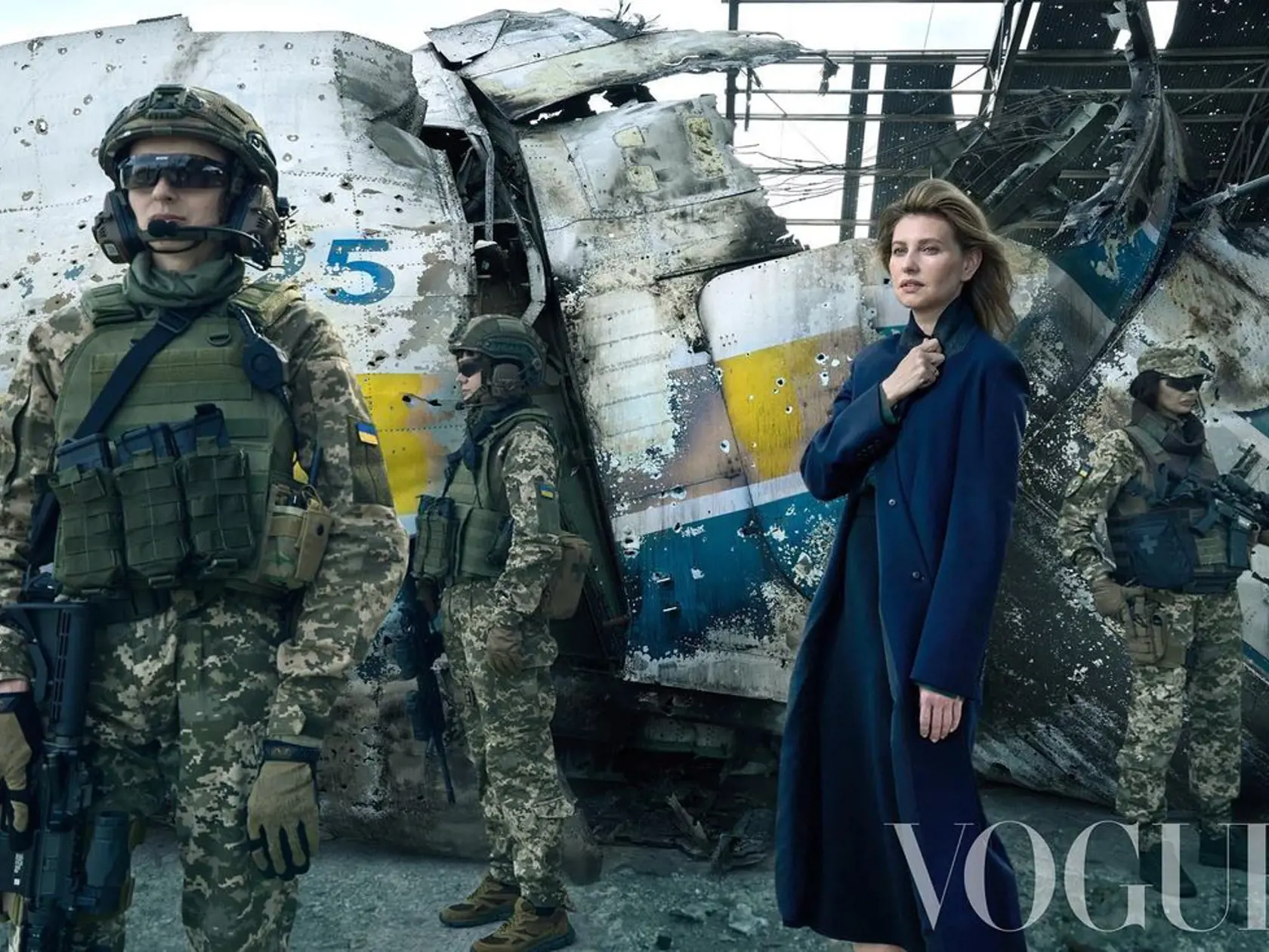 Olena Zelenská na nových záberoch pre magazín Vogue.
