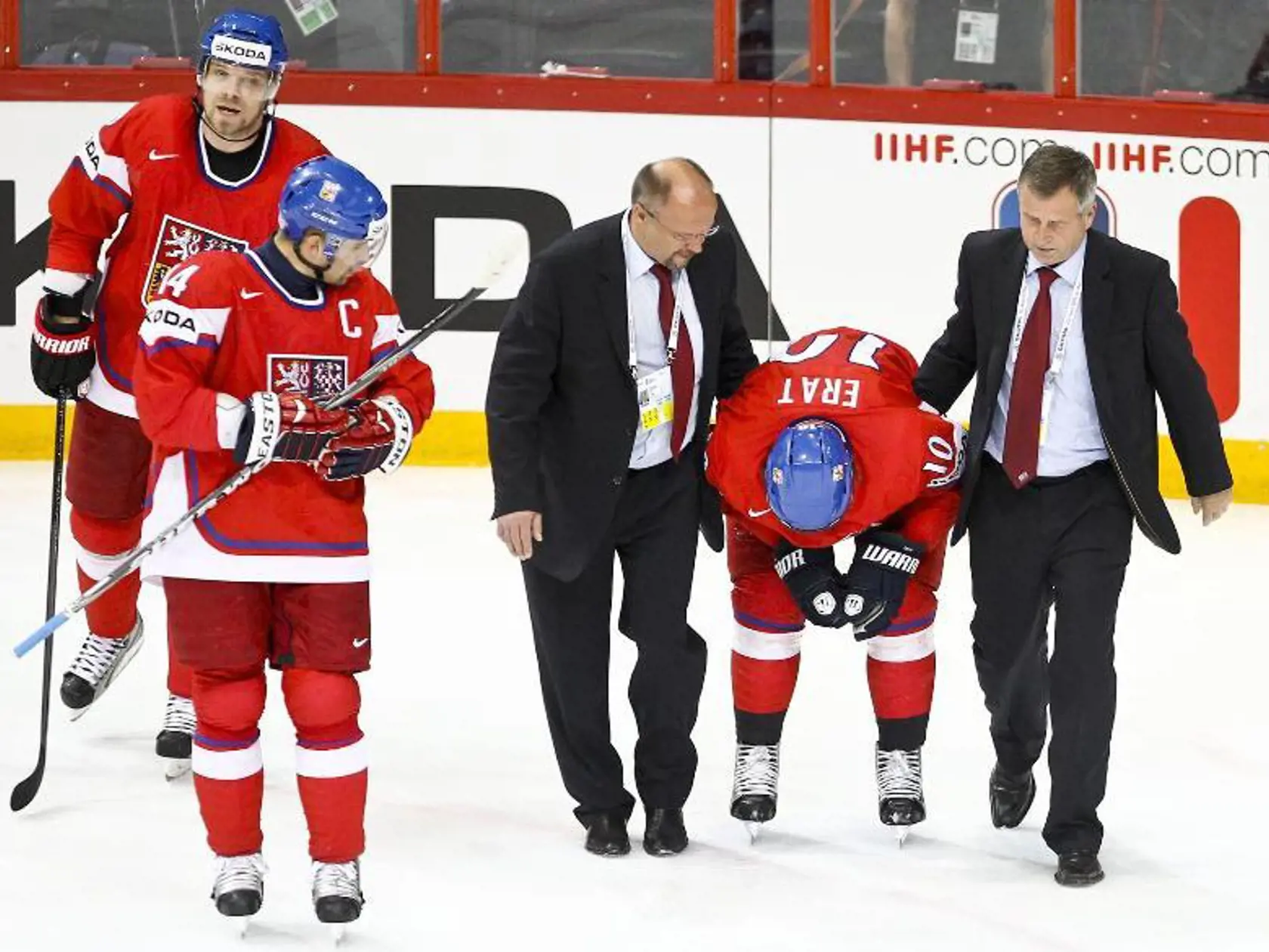 Zranený Martin Erat.