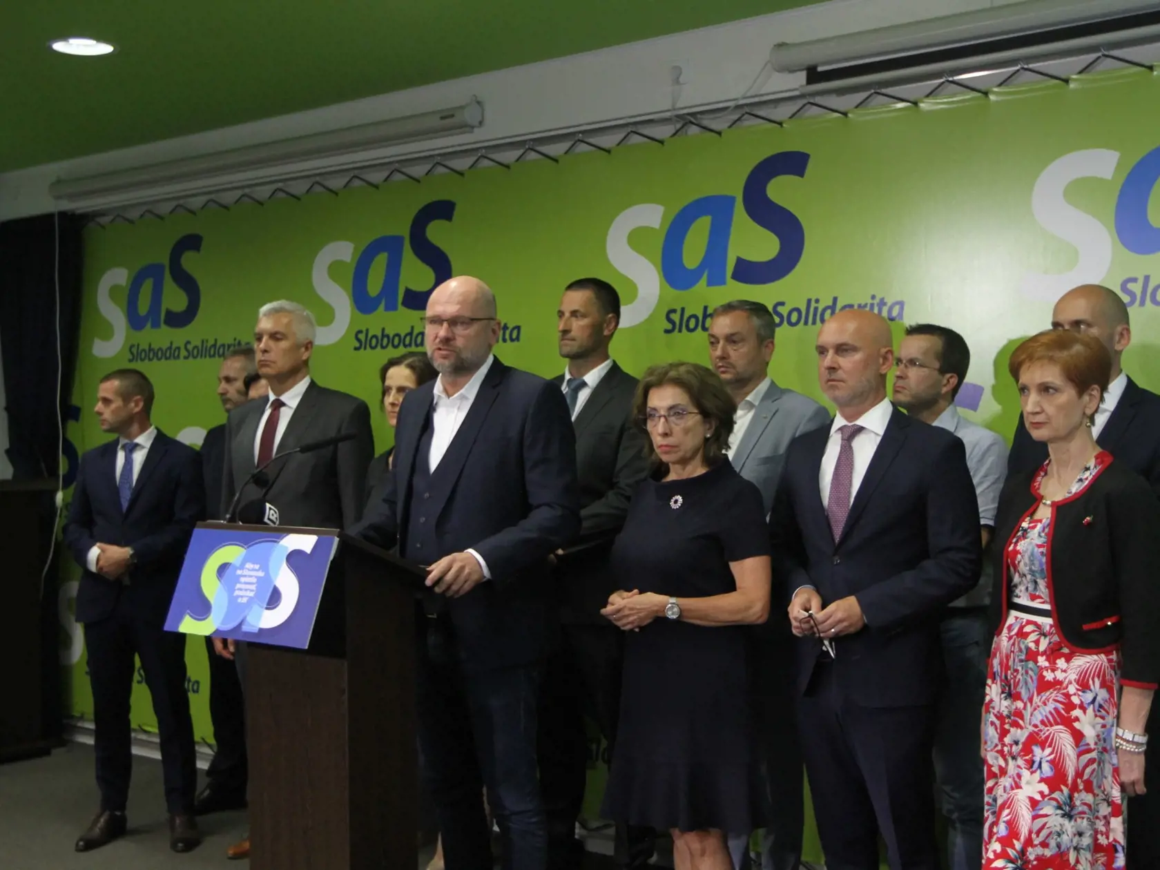 Tlačovka, na ktorej Richard Sulík ohlásil vypovedanie koaličnej zmluvy.