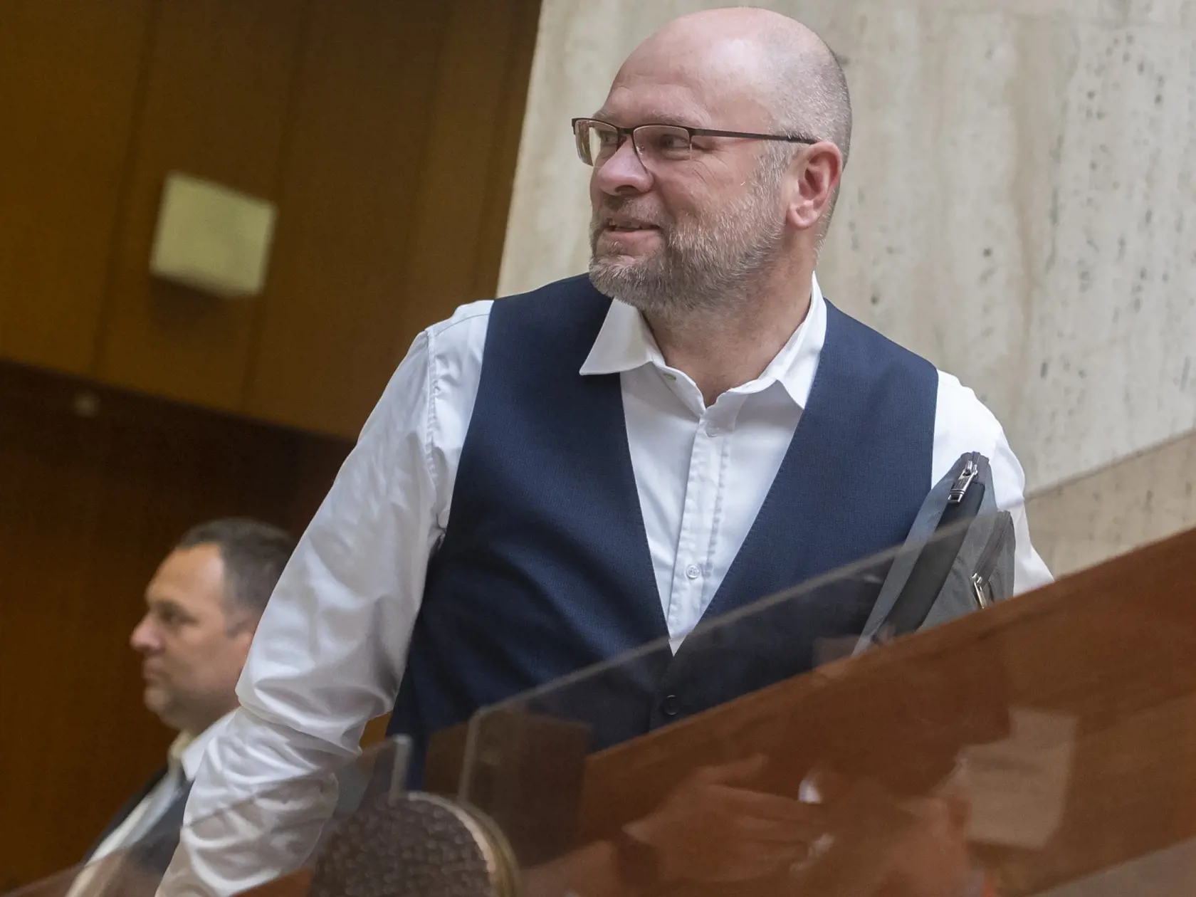 Na snímke minister hospodárstva SR Richard Sulík (SaS) prichádza na 90. schôdzu vlády SR 6. júla 2022 v Bratislave. FOTO TASR - Martin Baumann
