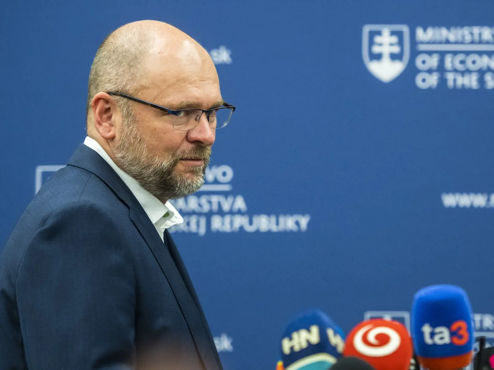 Na snímke minister hospodárstva SR a prvý podpredseda vlády pre ekonomiku SR Richard Sulík (SaS) počas tlačovej konferencie k aktuálnej situácii s plynom na Slovensku v Bratislave 12. júla 2022. FOTO TASR - Jaroslav Novák