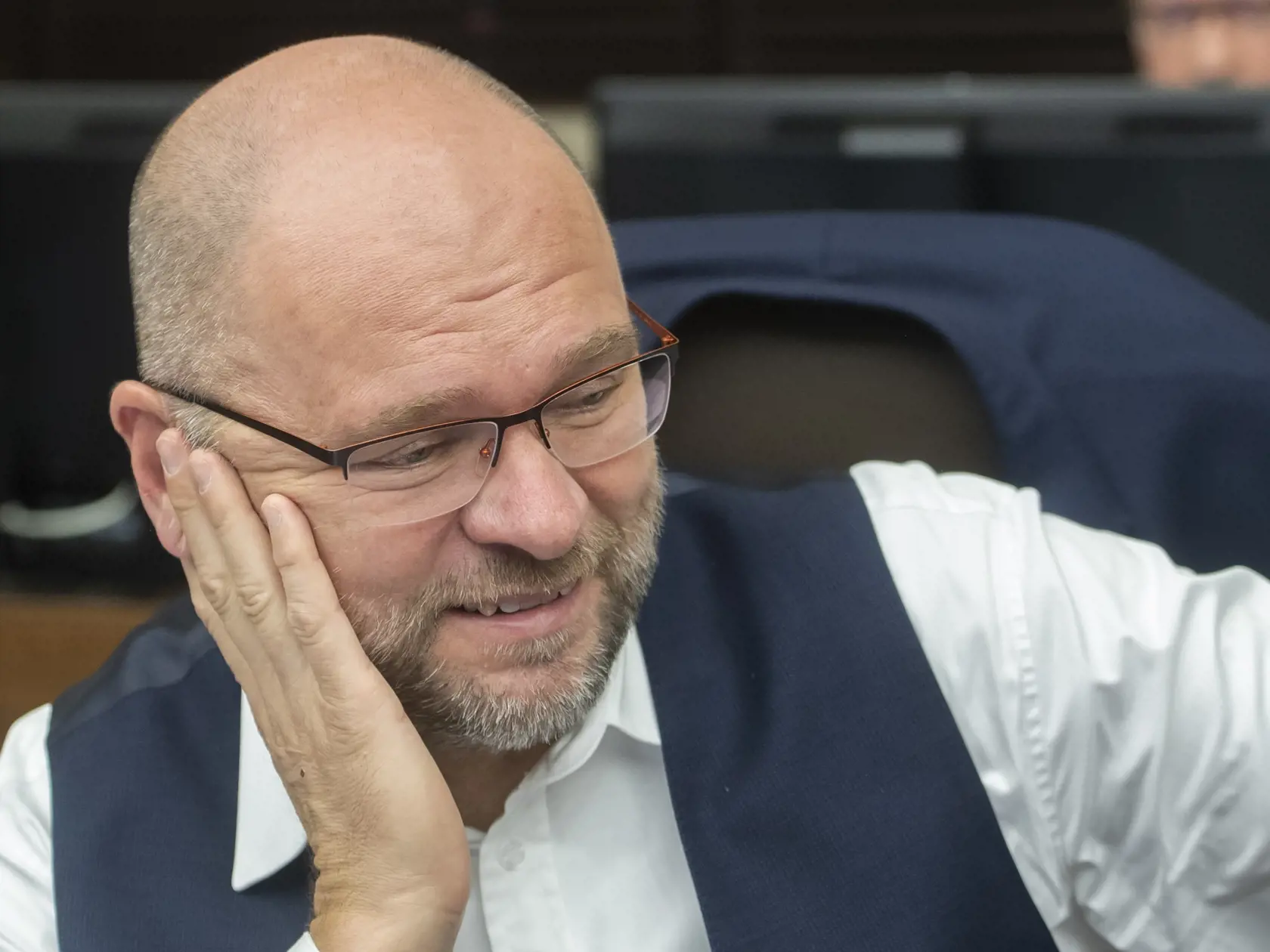 Na snímke minister hospodárstva SR Richard Sulík (SaS) počas 90. schôdze vlády SR 6. júla 2022 v Bratislave. FOTO TASR - Martin Baumann