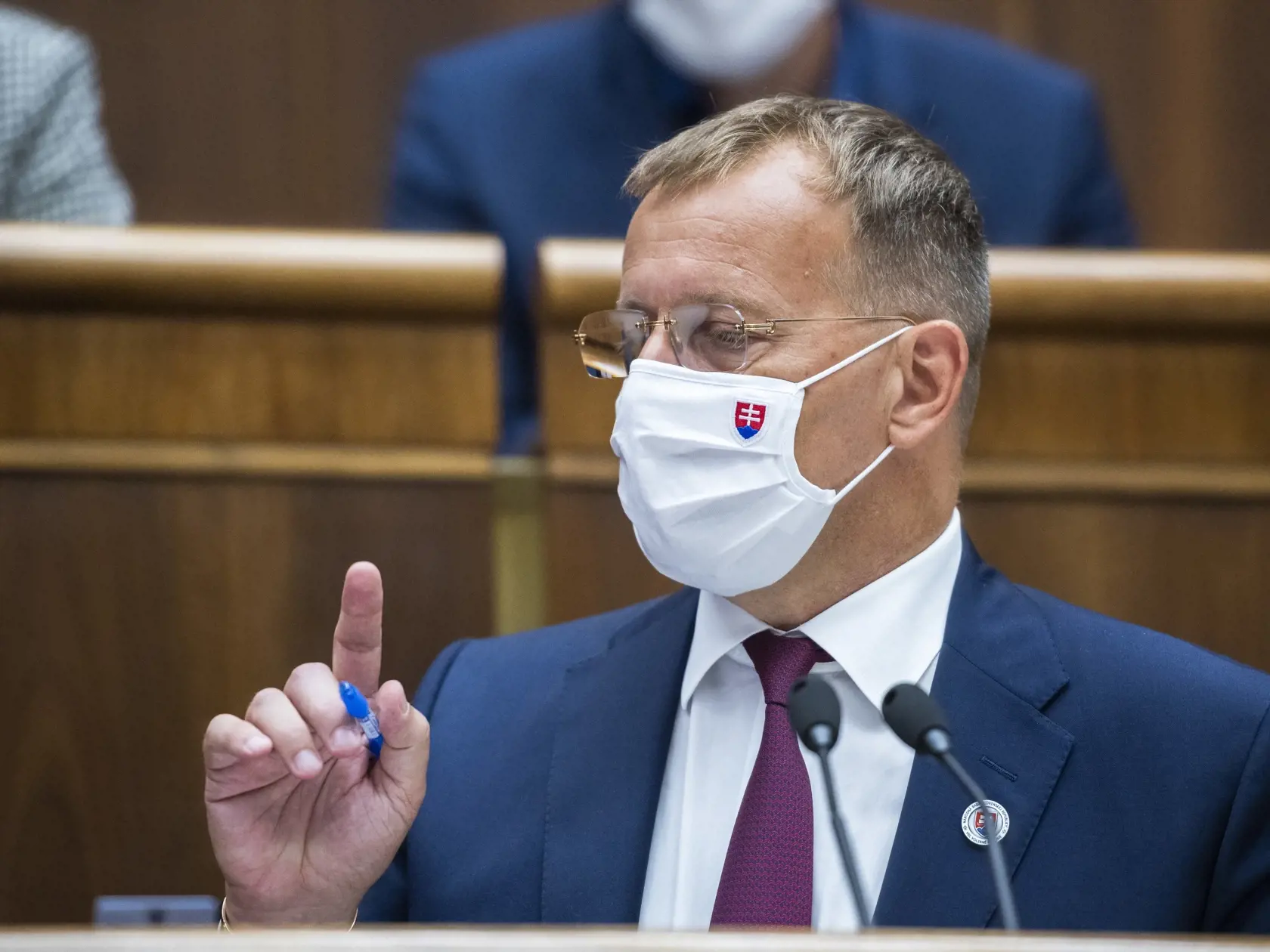 Na snímke predseda Národnej rady (NR) SR Boris Kollár (Sme rodina) počas 40. schôdze parlamentu 16. septembra 2021 v Bratislave. FOTO TASR - Jaroslav Novák