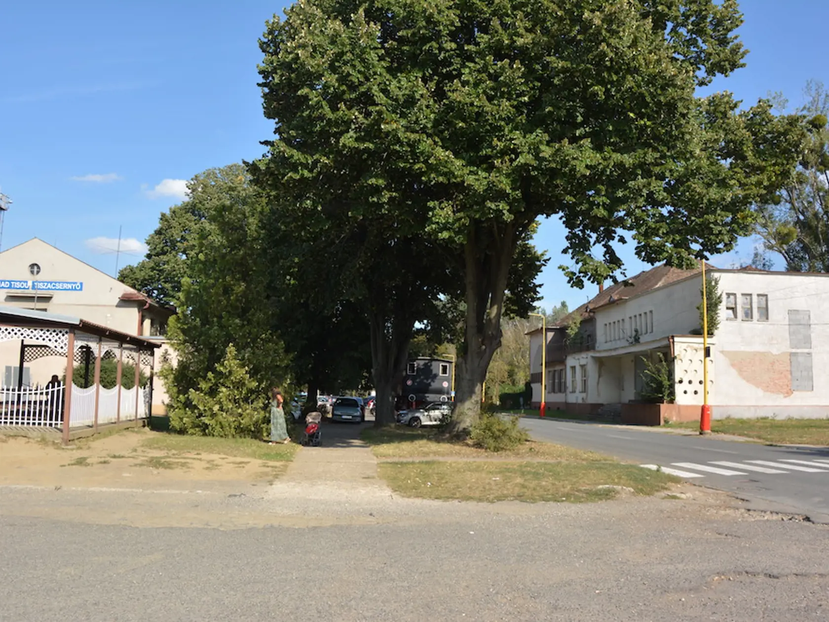 Železničný vstup do Čiernej nad Tisou v smere od Košíc.
