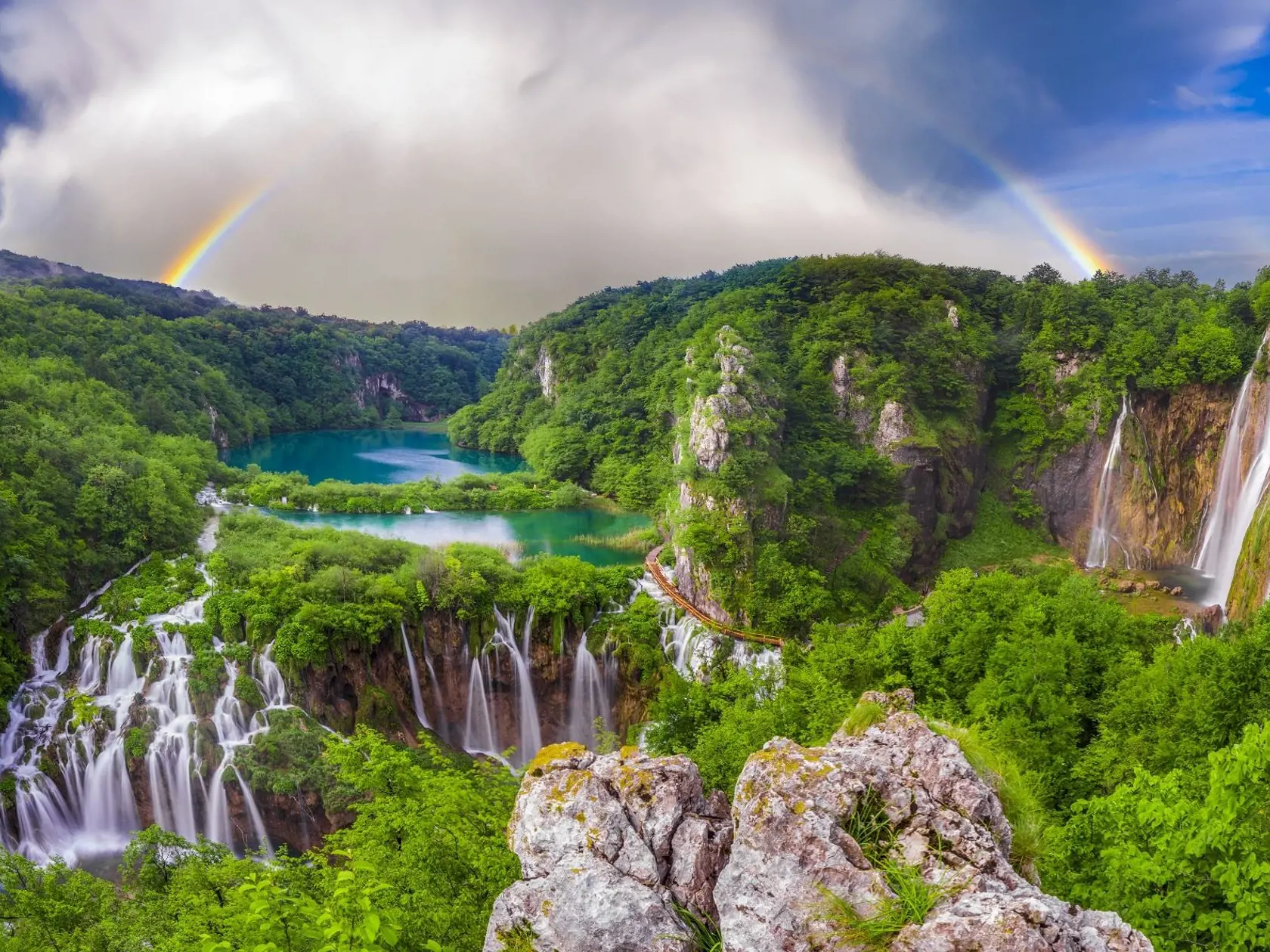 Plitvické jazerá, Chorvátsko.