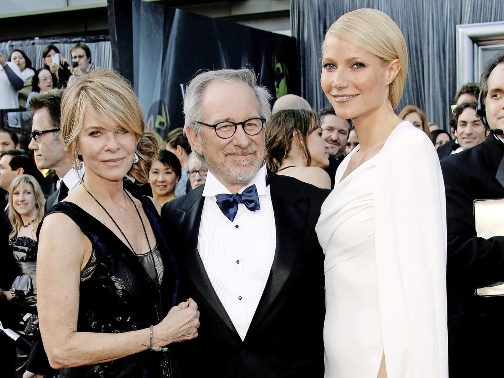 Steven Spielberg s manželkou a Gwyneth Paltrow.