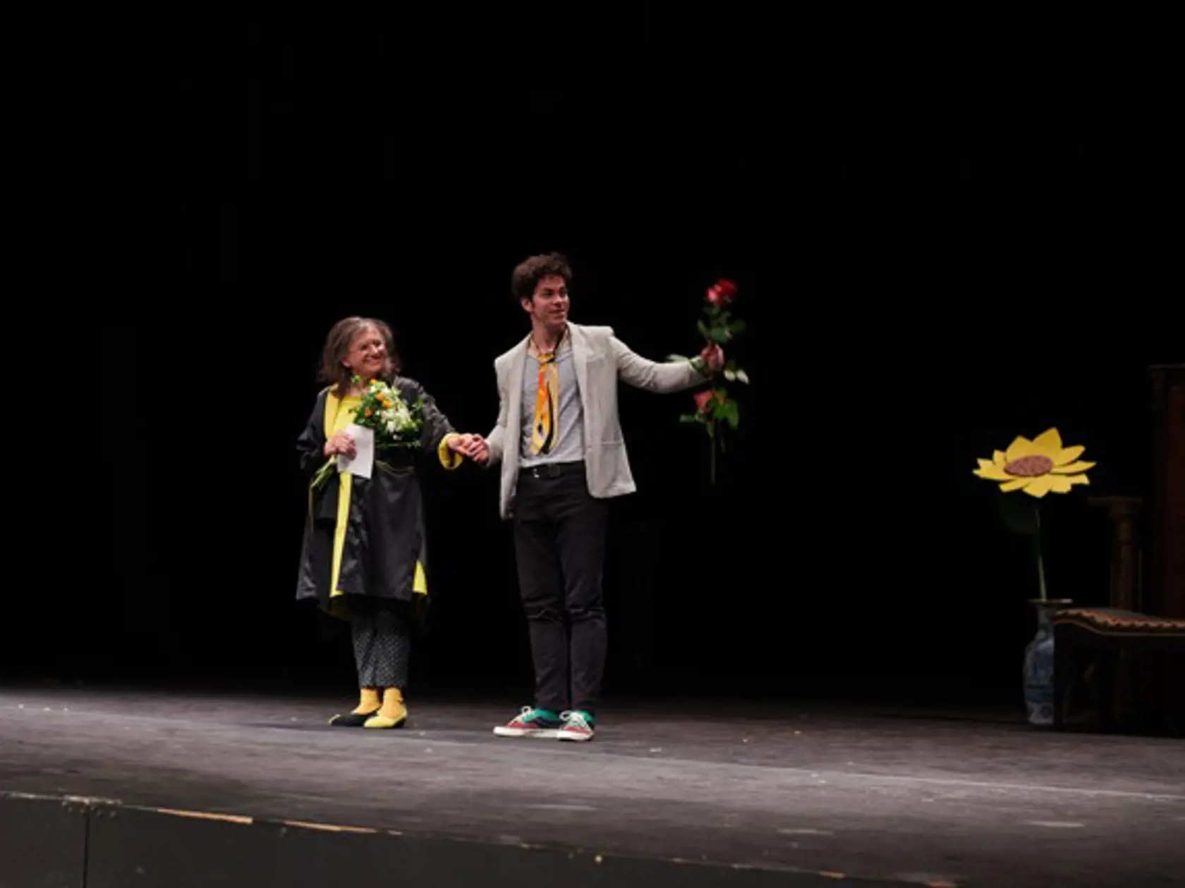 Premiéra inscenácie Harold a Maude v Divadle na Vinohradoch.