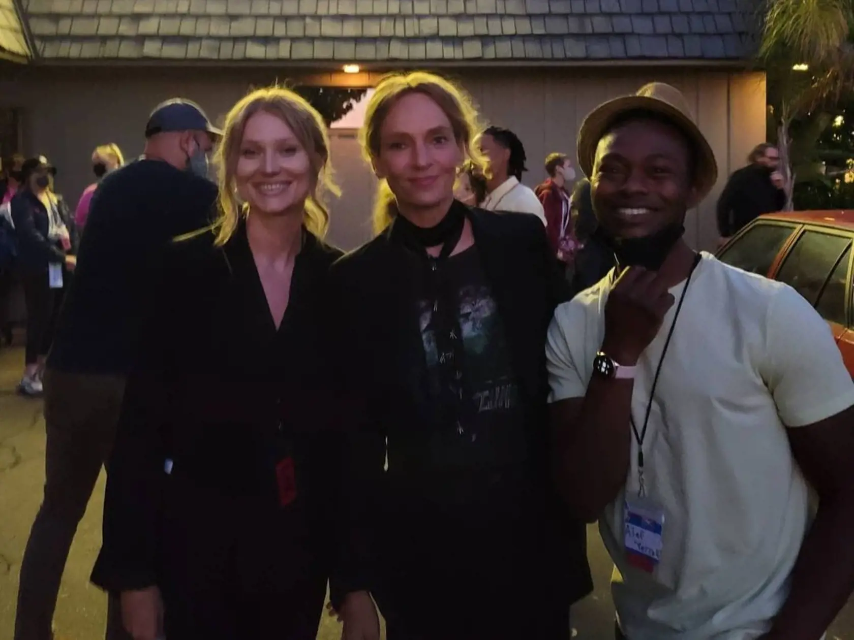Katarína Paveleková (†41) chodila na rôzne hollywoodske párty. Na snímke s Umou Thurman.