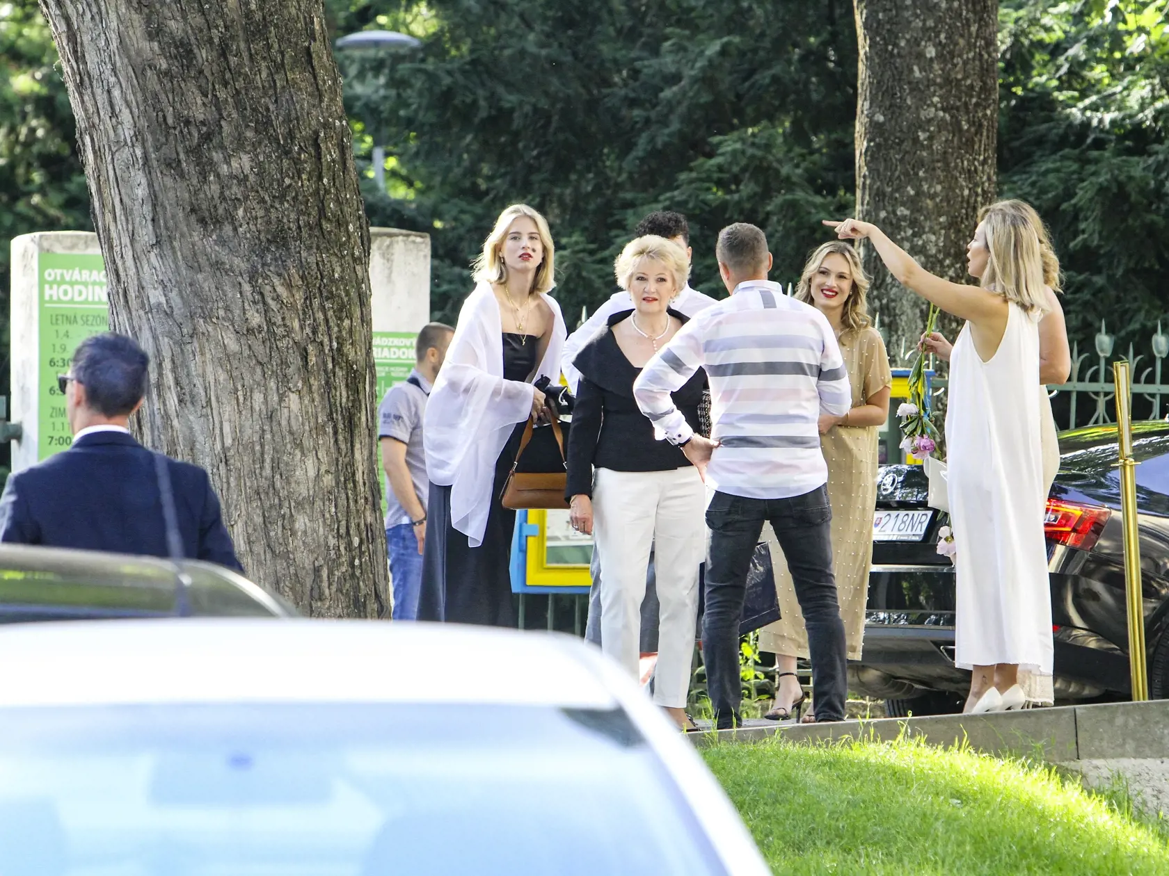 S vnučkou. Prezidentkina mladšia dcéra Emma sprevádzala babku Katarínu.