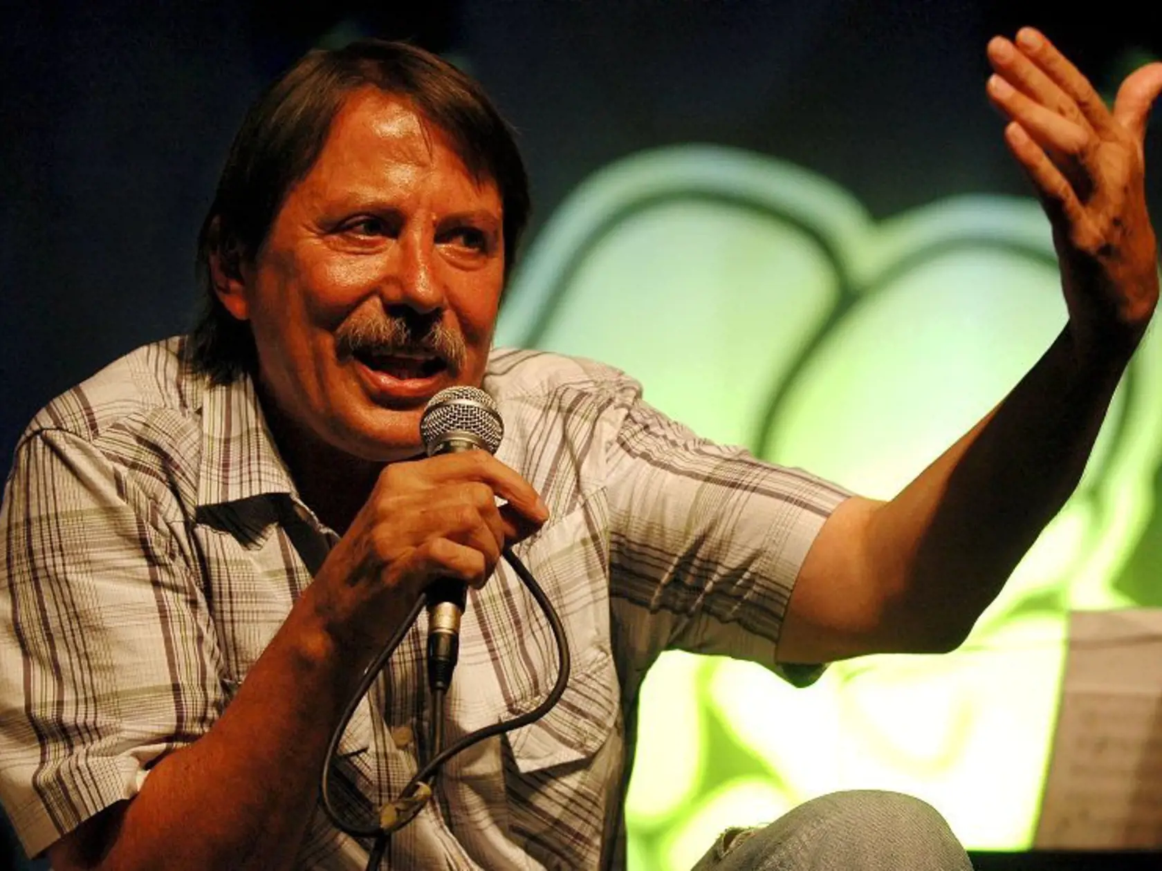 Ján Langoš na archívnej snímke z návštevy hudobného festivalu Bažant Pohoda 2005 v Trenčíne.