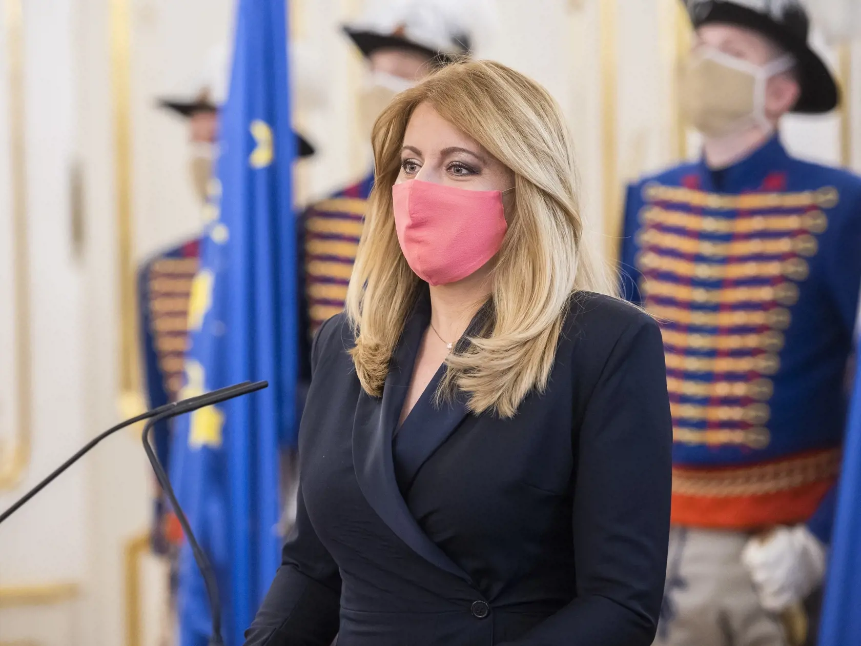 Na snímke je prezidentka SR Zuzana Čaputová počas príhovoru.