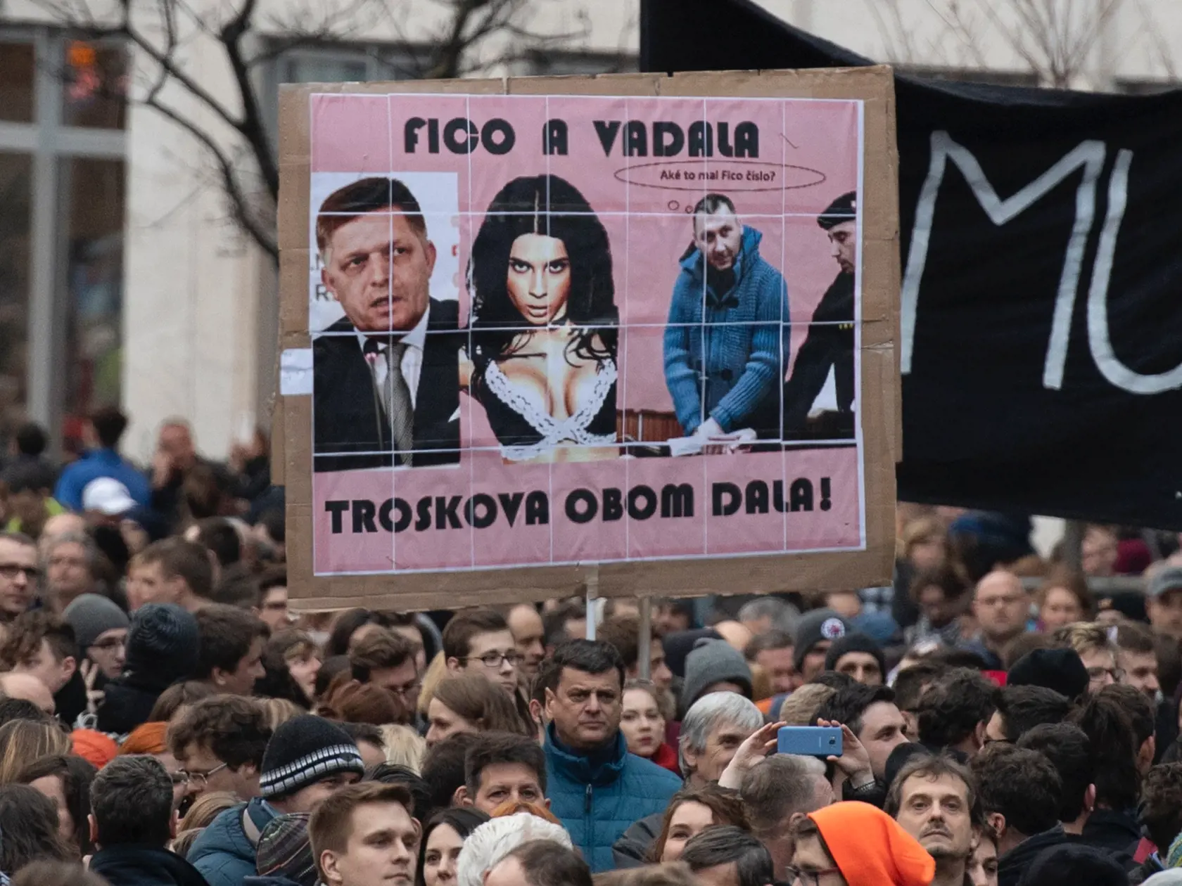 Na snímke verejné zhromadenie Za sluné Slovensko