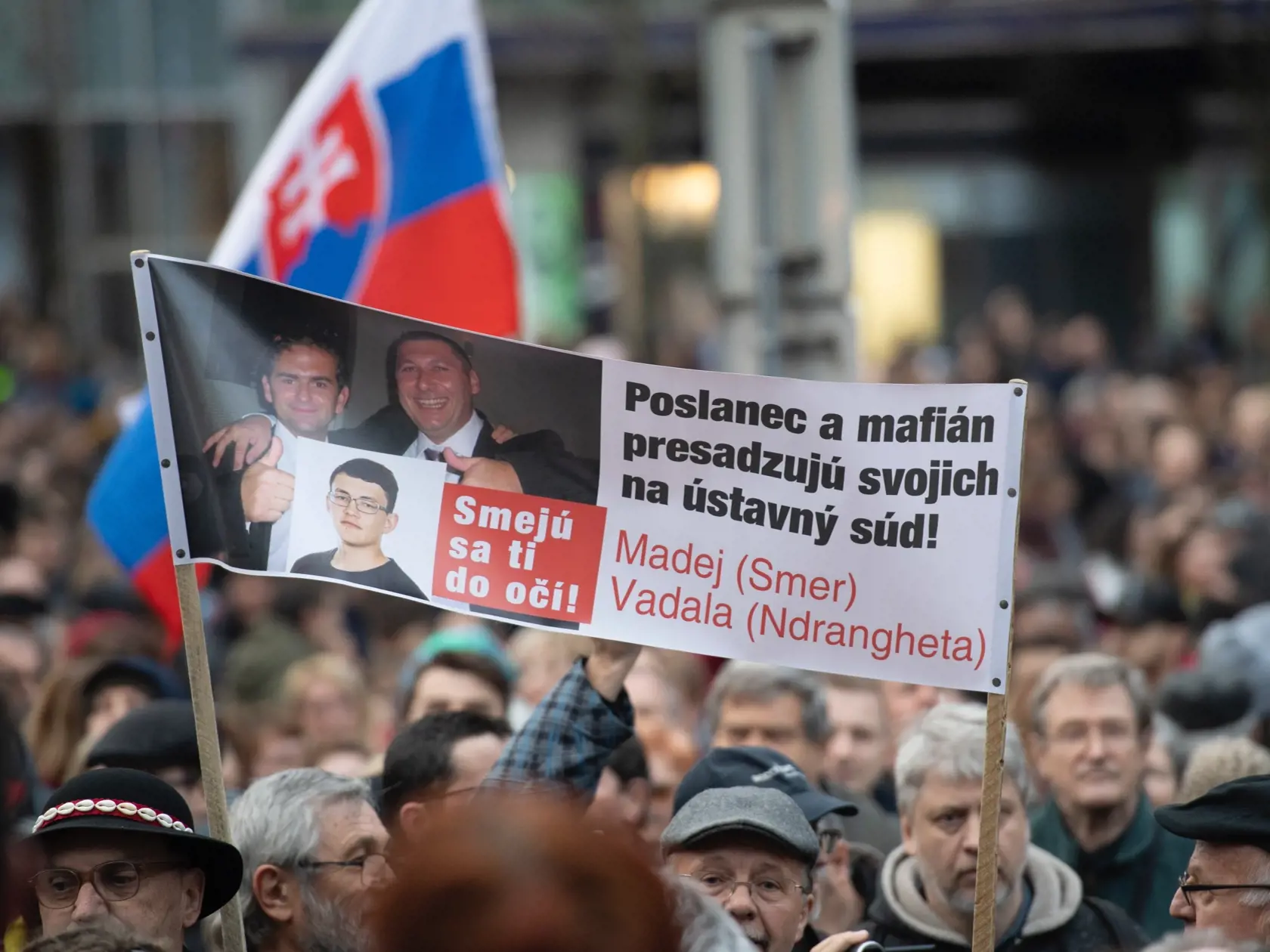 Na snímke verejné zhromaždenie za slušné Slovensko