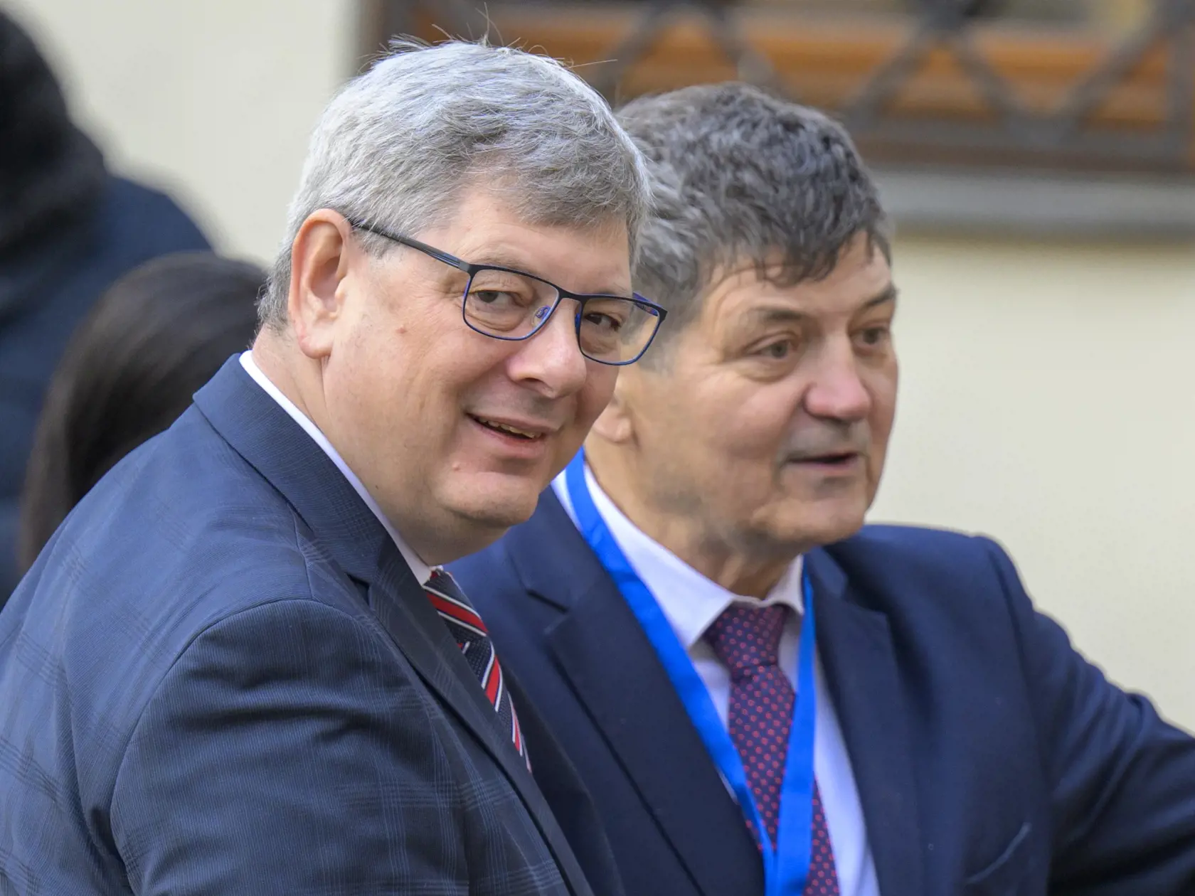 Na snímke vľavo minister spravodlivosti SR Boris Susko  (Smer-SD) pred výjazdovým rokovaním vlády Slovenskej republiky v Červenom Kláštore 29. januára 2025. FOTO TASR - Veronika Mihaliková


