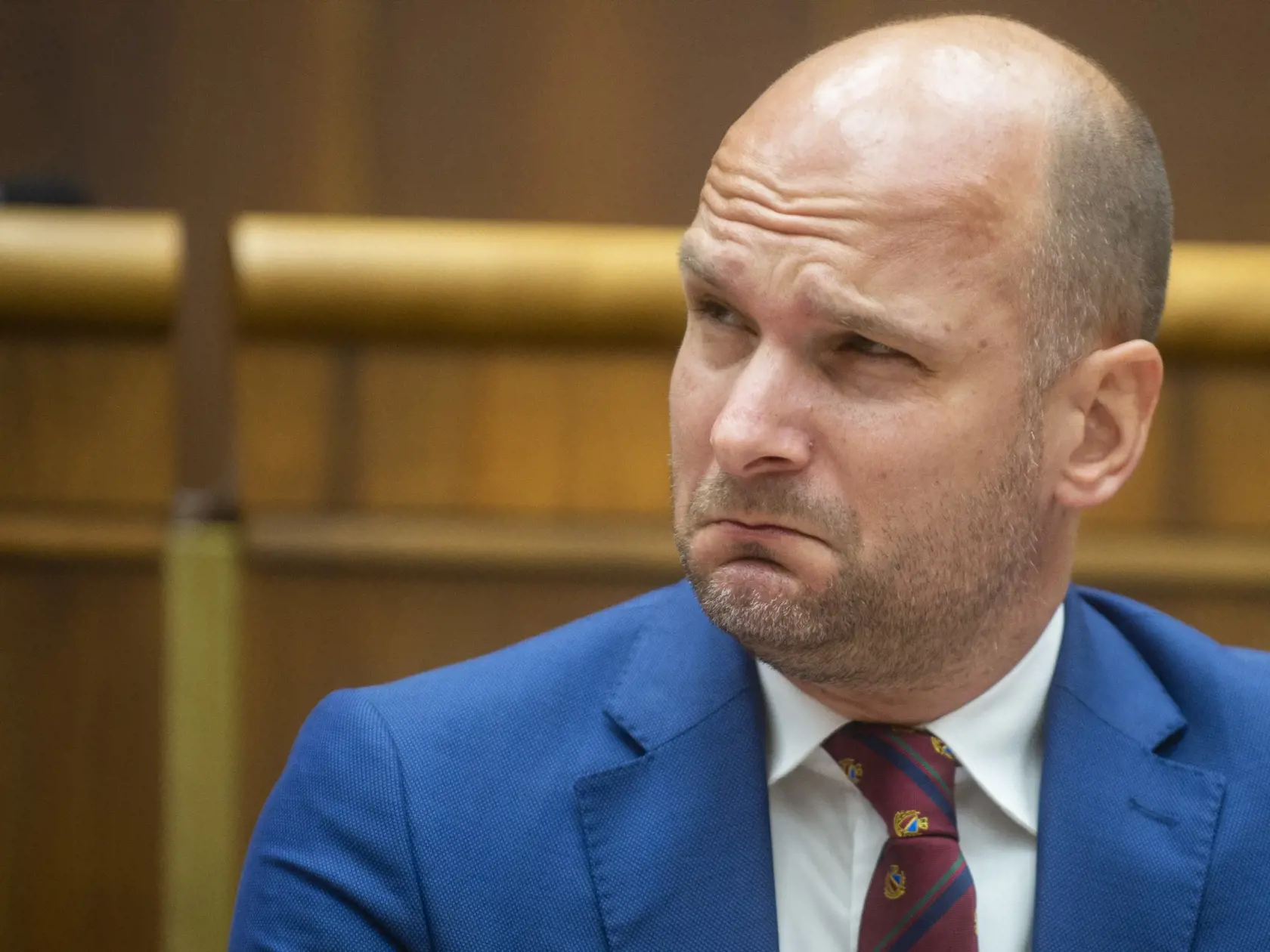 Na snímke  podpredseda Národnej rady SR Gábor Grendel (OĽaNO) počas 66. schôdze Národnej rady SR 29. júna 2022 v Bratislave. FOTO TASR - Jakub Kotian