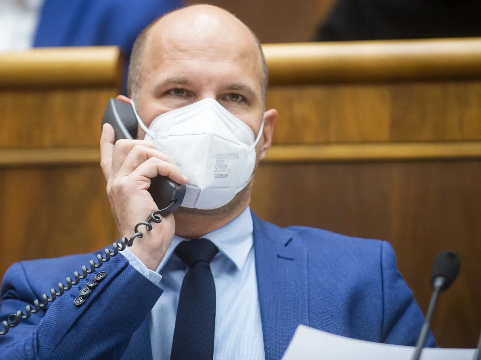 Na snímke podpredseda NR SR Gábor Grendel (OĽaNO) počas rokovania 48. schôdze Národnej rady SR 9. novembra 2021 v Bratislave. FOTO TASR - Jakub Kotian