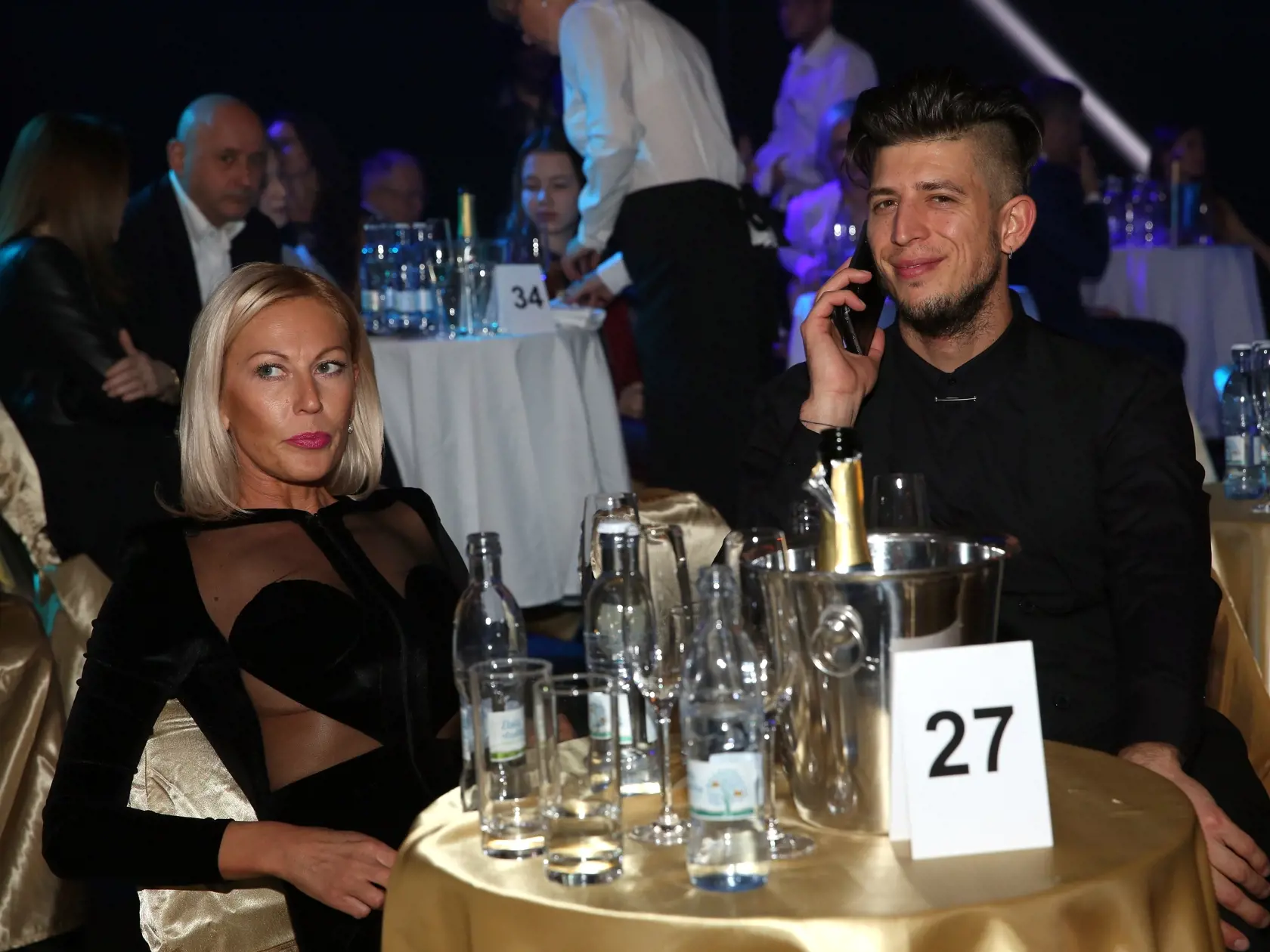 Filip Jankovič na afterpárty Miss.