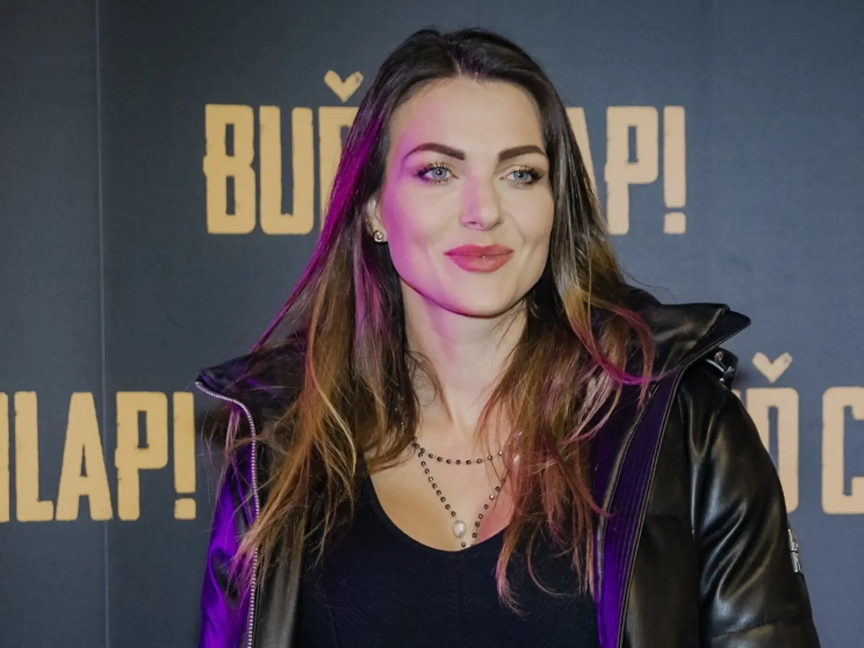 Na snímke Martina Schindlerová počas slávnostnej premiéry filmu Buď chlap!