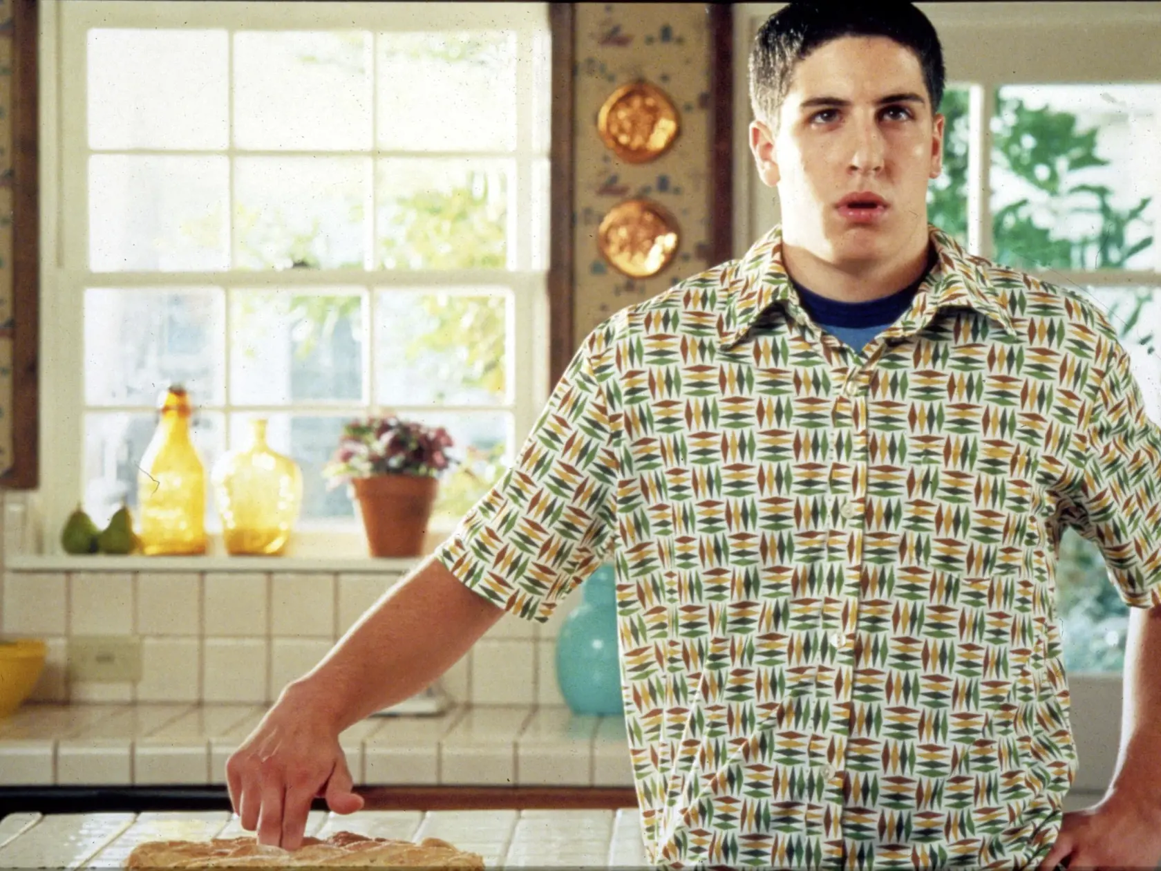 Film American pie, po slovensky Prci, prci, prcičky... Kultová scéna s koláčom.