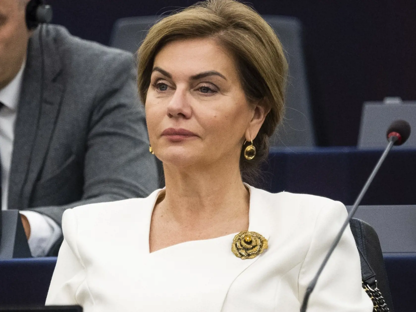Na snímke europoslankyňa Monika Beňová počas vystúpenia prezidentky SR Zuzany Čaputovej pred poslancami Európskeho parlamentu v Štrasburgu v stredu 19. októbra 2022.  FOTO TASR - Jaroslav Novák