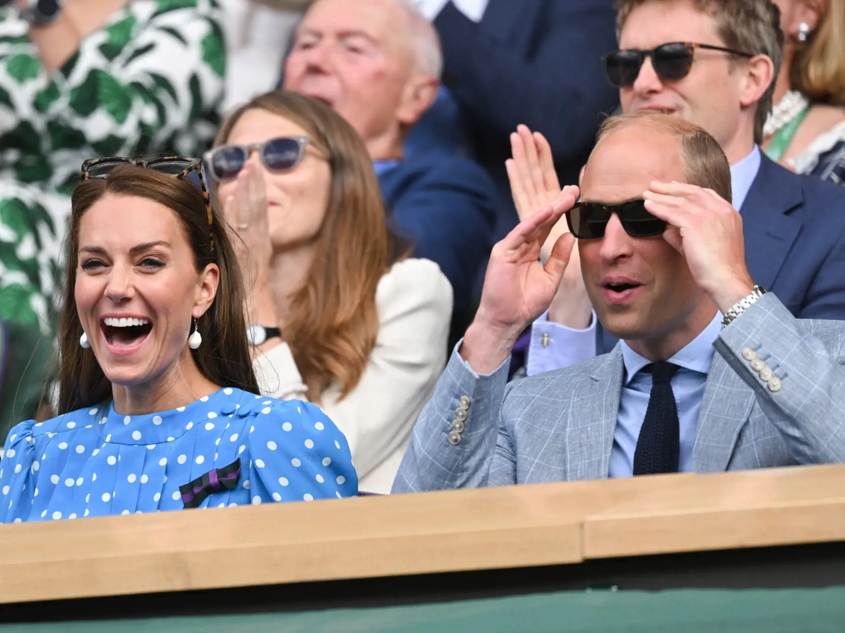 Vojvodkyňa Kate štvrťfinálové zápasy Wimbledonu prežívala naplno.