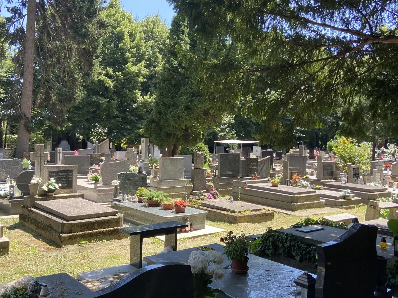Hrob je z diaľky prehliadnuteľný.