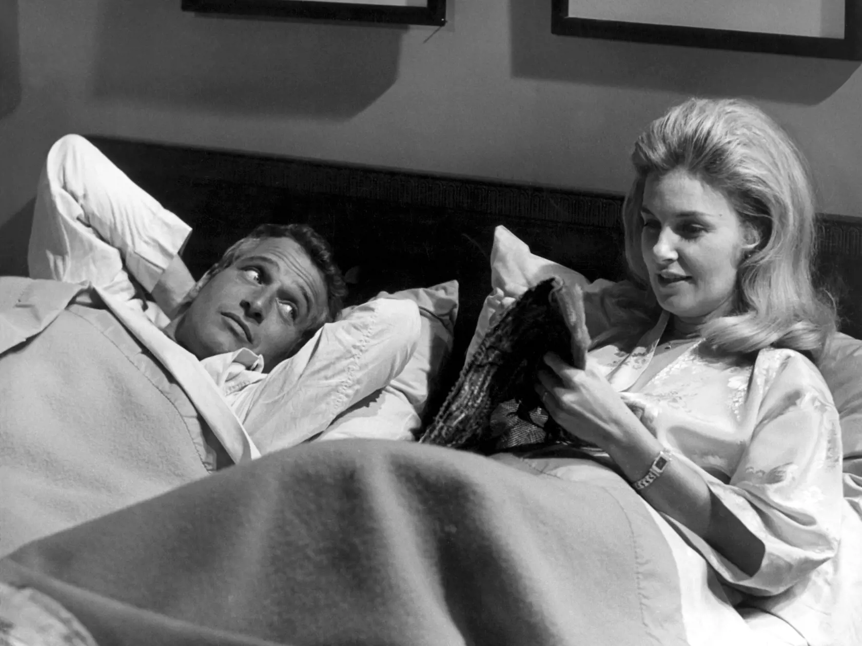 Paul Newman s manželkou Joanne Woodward, úspešnou oscarovou herečkou.