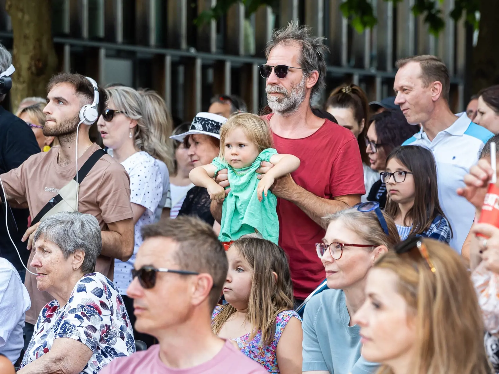 Spomienková akcia na herca Dana Heribana v Trnave. Na snímke Ondrej Kovaľ.