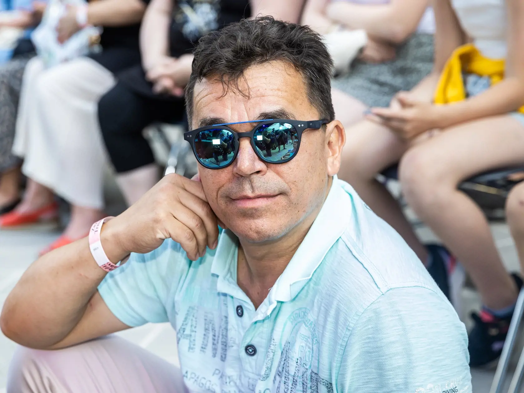 Spomienková akcia na herca Dana Heribana v Trnave. Na snímke Roman Pomajbo. 