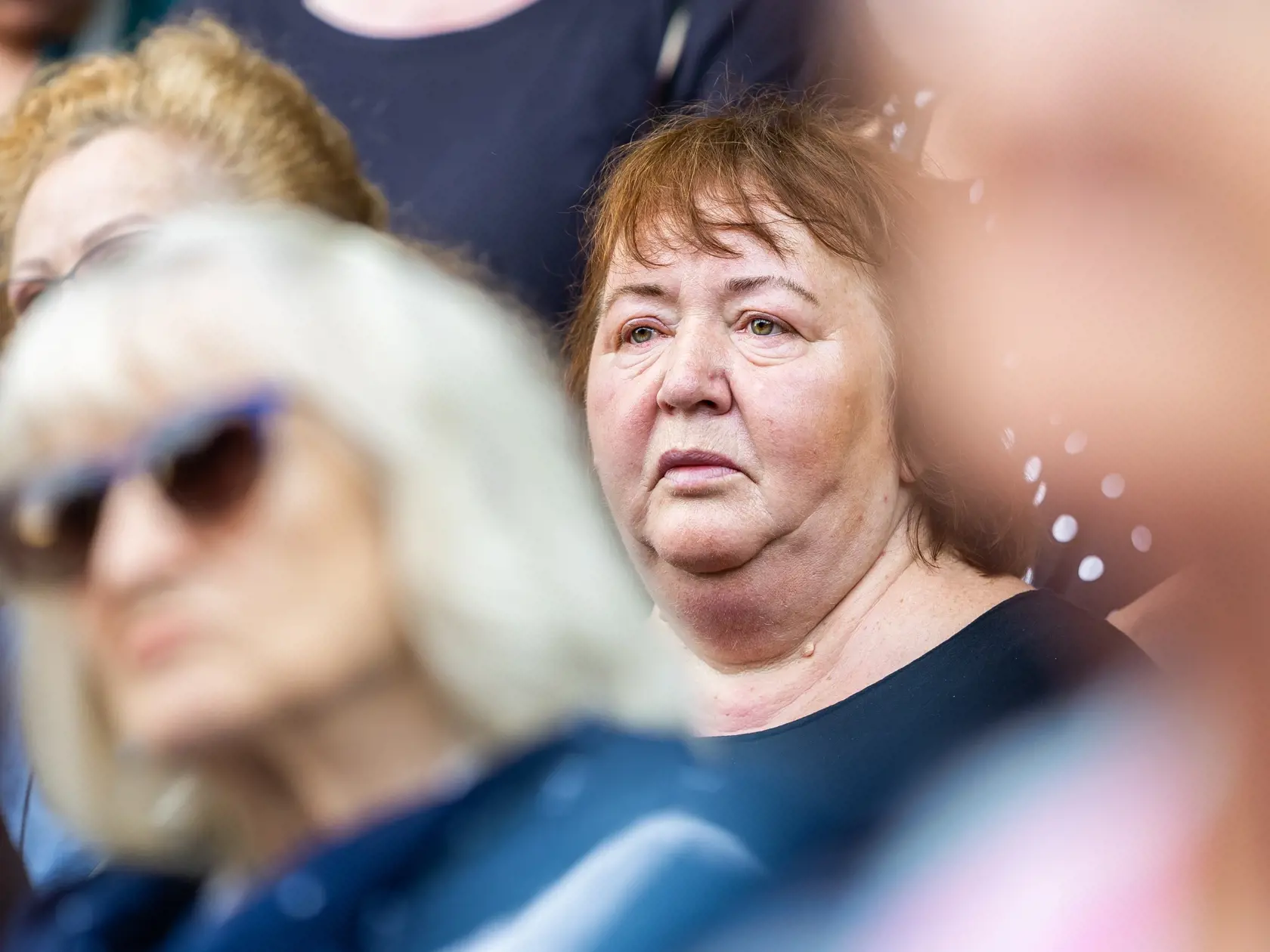 Spomienková akcia na herca Dana Heribana v Trnave. Na snímke Dana Gudabová. 