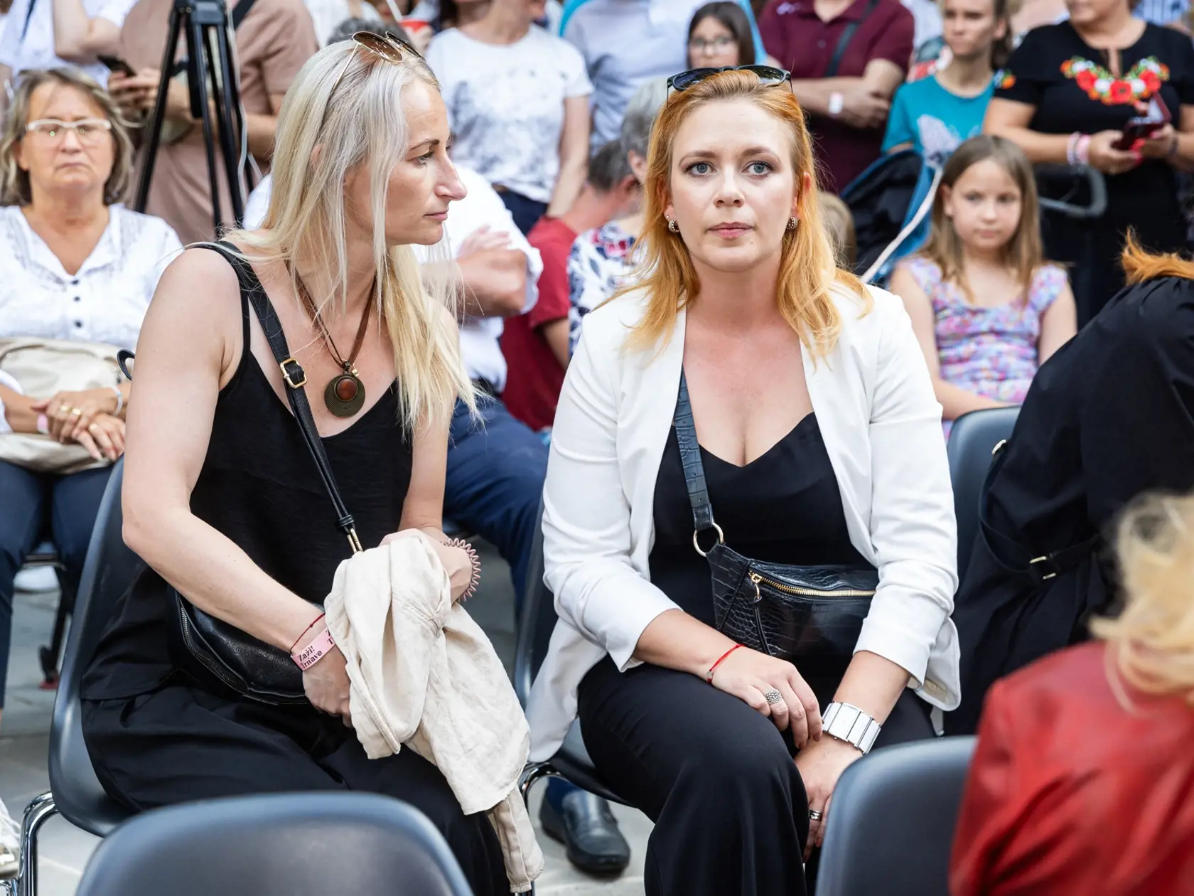 Spomienková akcia na herca Dana Heribana v Trnave. Na snímke Kamila Heribanová. 