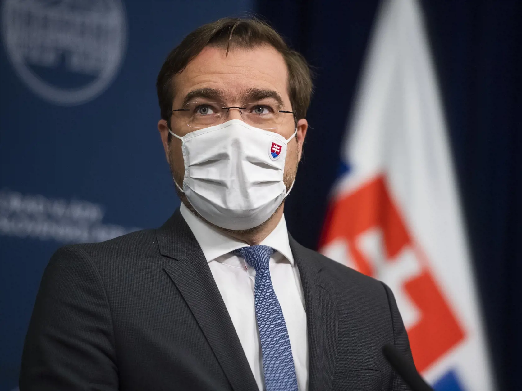 Na snímke je minister zdravotníctva SR Marek Krajčí (OĽaNO) počas tlačovej konferencie.