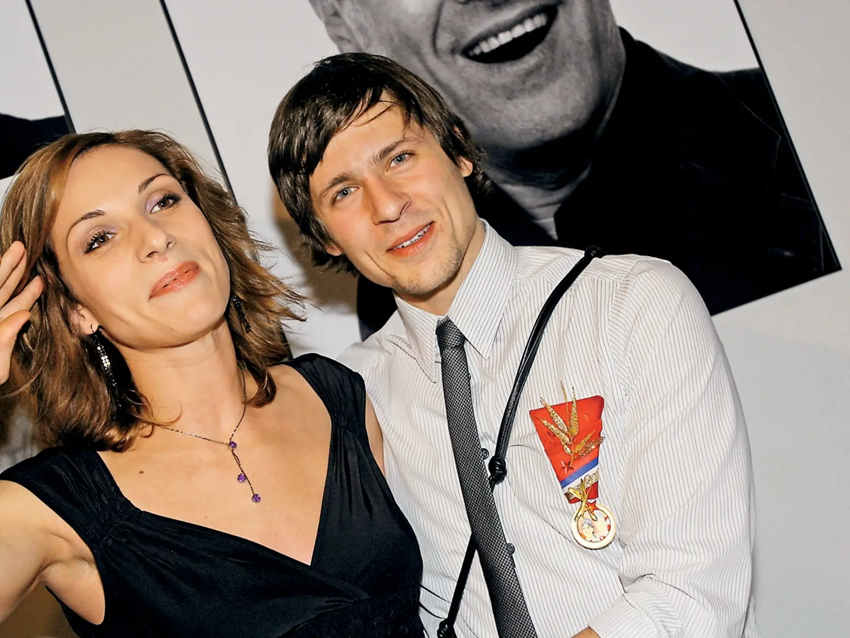 Herci Zuzana Kanócz a Juraj Loj, partneri, premiéra hry Komunizmus v Divadle Aréna
Foto: Ladislav Prikler
Uverejnené: Šarm č. 49/08 
pôvodný súbor:IMG_7919.eps