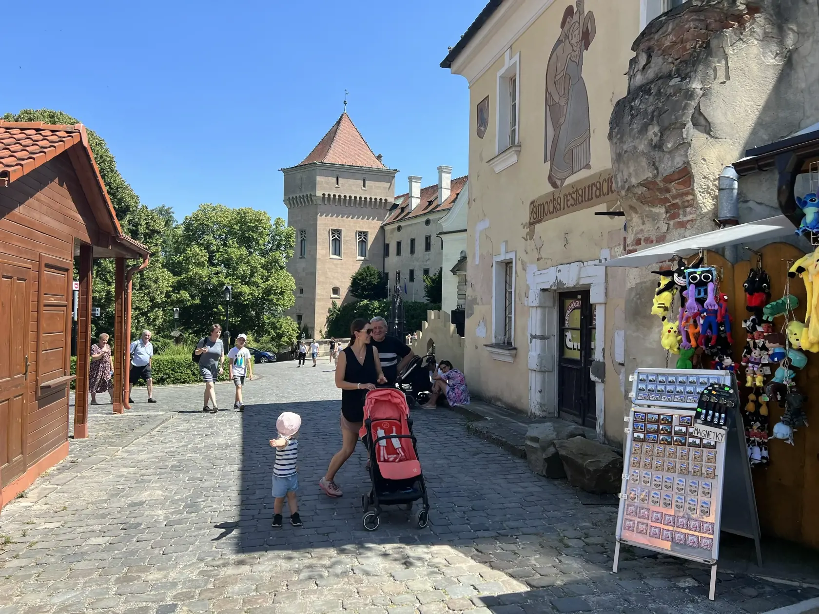 Podľa pamiatkarov ide o nepovolenú úpravu vlastníka nehnuteľnosti, ktorá nebola vopred odsúhlasená ani skonzultovaná na Krajskom pamiatkovom úrade Trenčín. Majiteľ však tvrdí, že na osadenie mali všetky potrebné povolenia. “